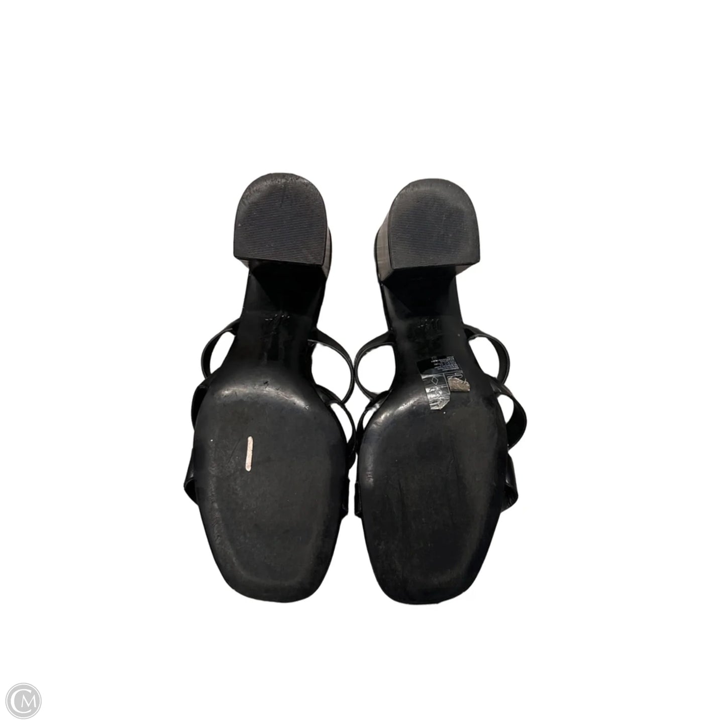 Sandals Heels Wedge By H&m In Black, Size: 10