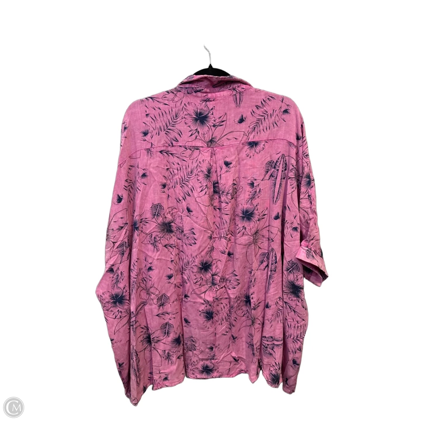 Top Short Sleeve By Easel In Floral Print, Size: L