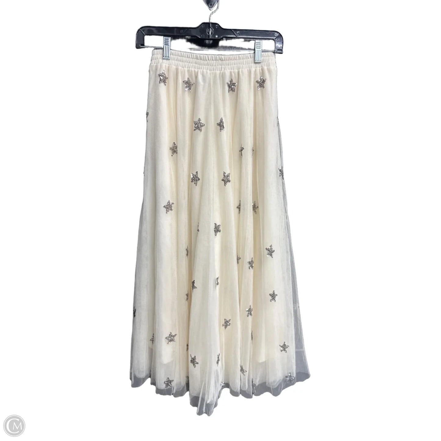 Skirt Maxi By Clothes Mentor In Cream, Size: 4