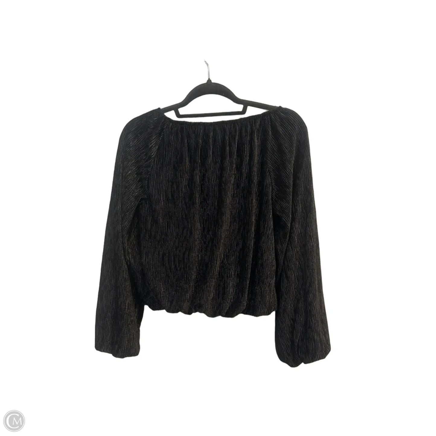 Top Long Sleeve By Pinch In Black, Size: S