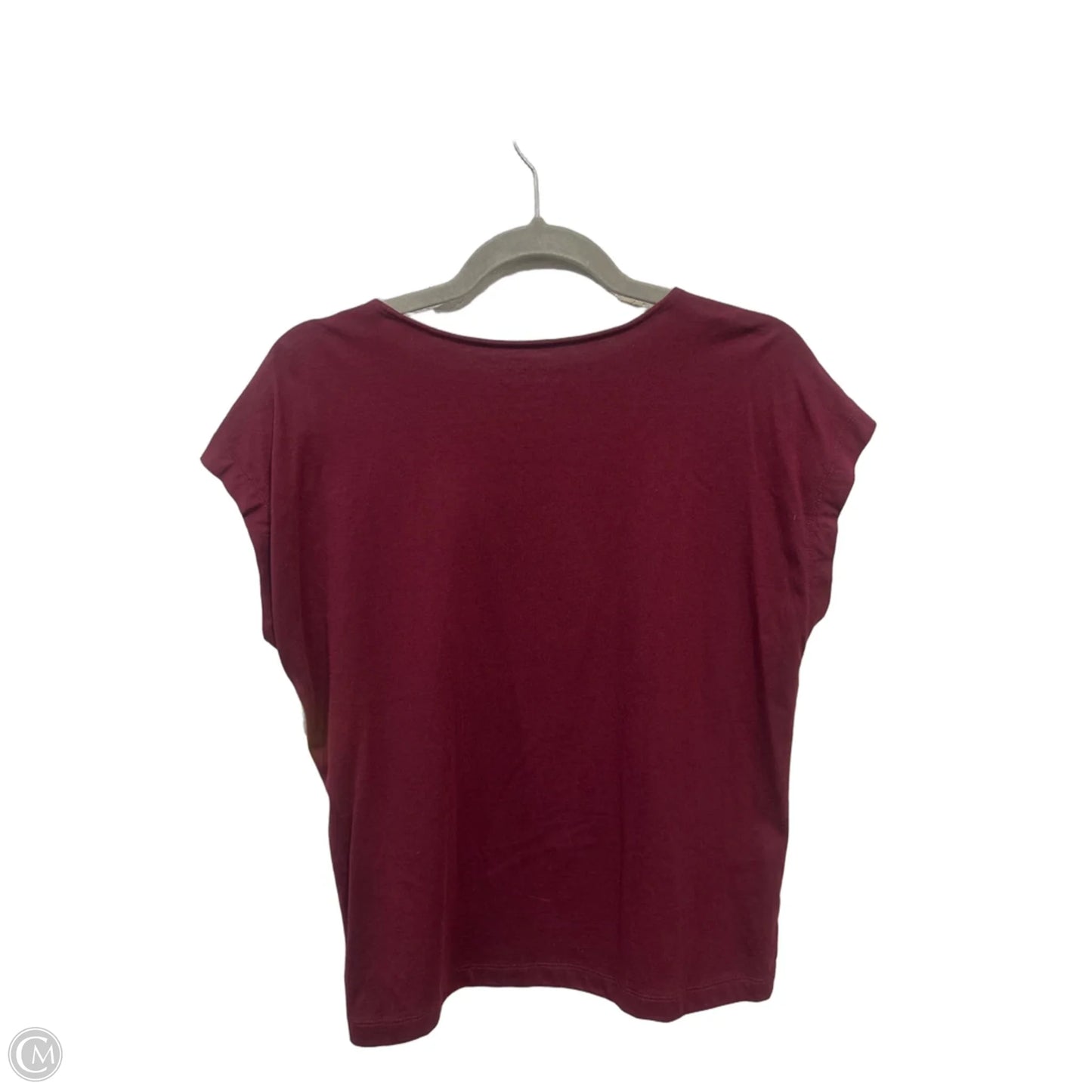 Top Sleeveless By Loft In Maroon, Size: S