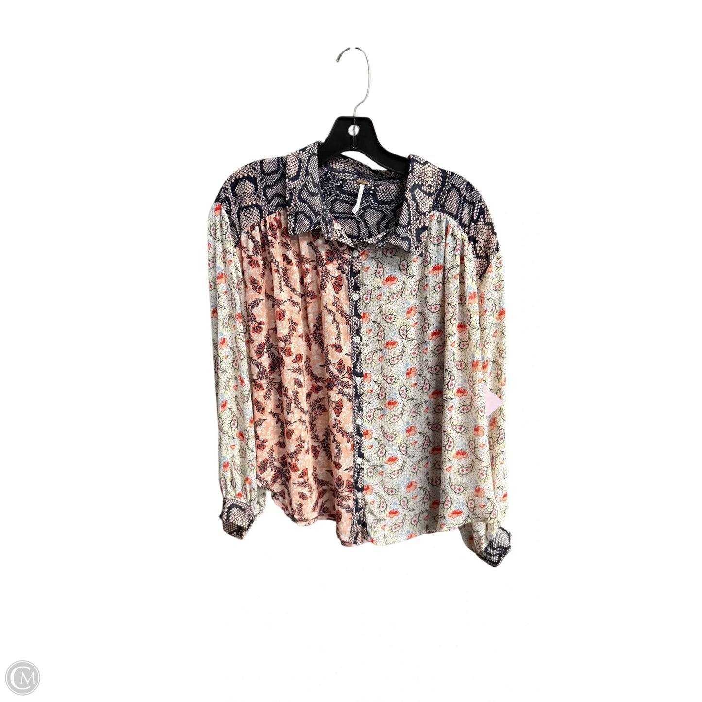 Top Long Sleeve By Free People In Multi-colored, Size: S
