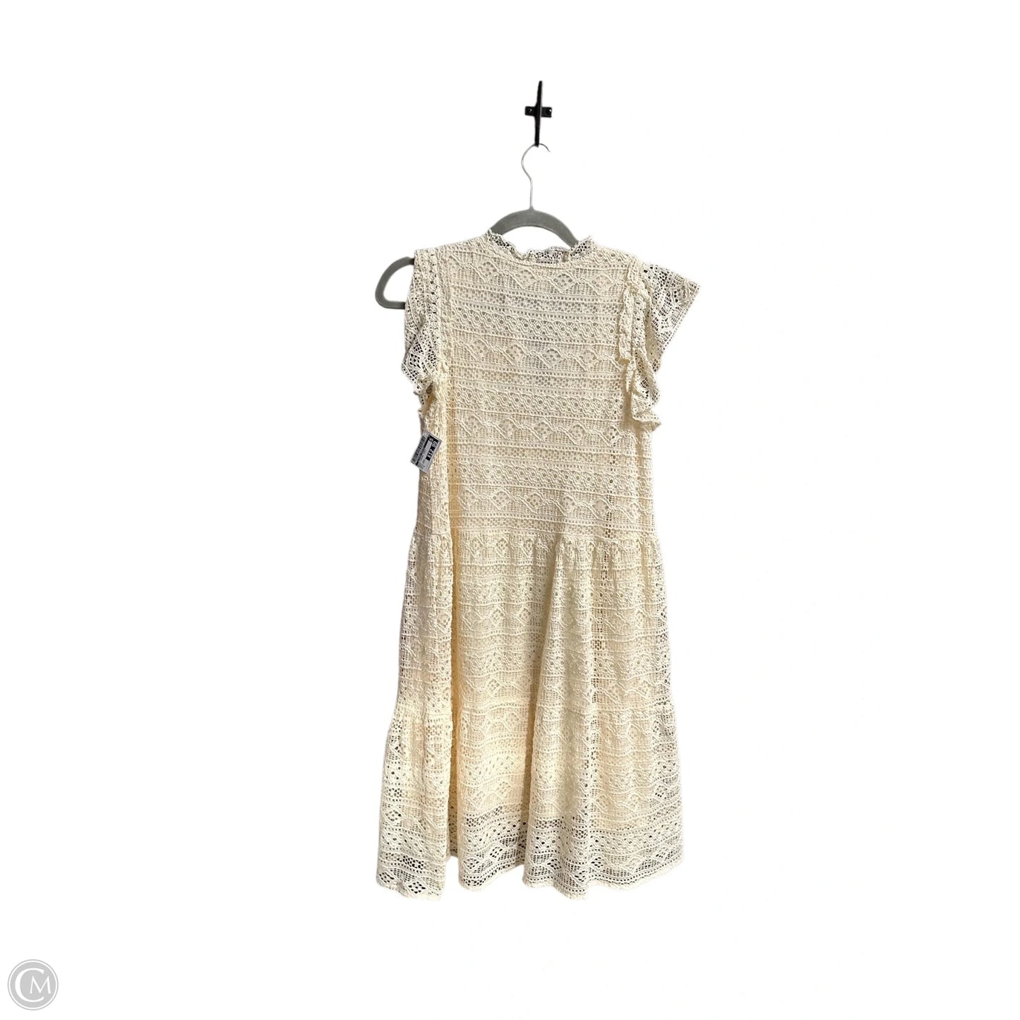 Dress Casual Midi By Clothes Mentor In Cream, Size: S