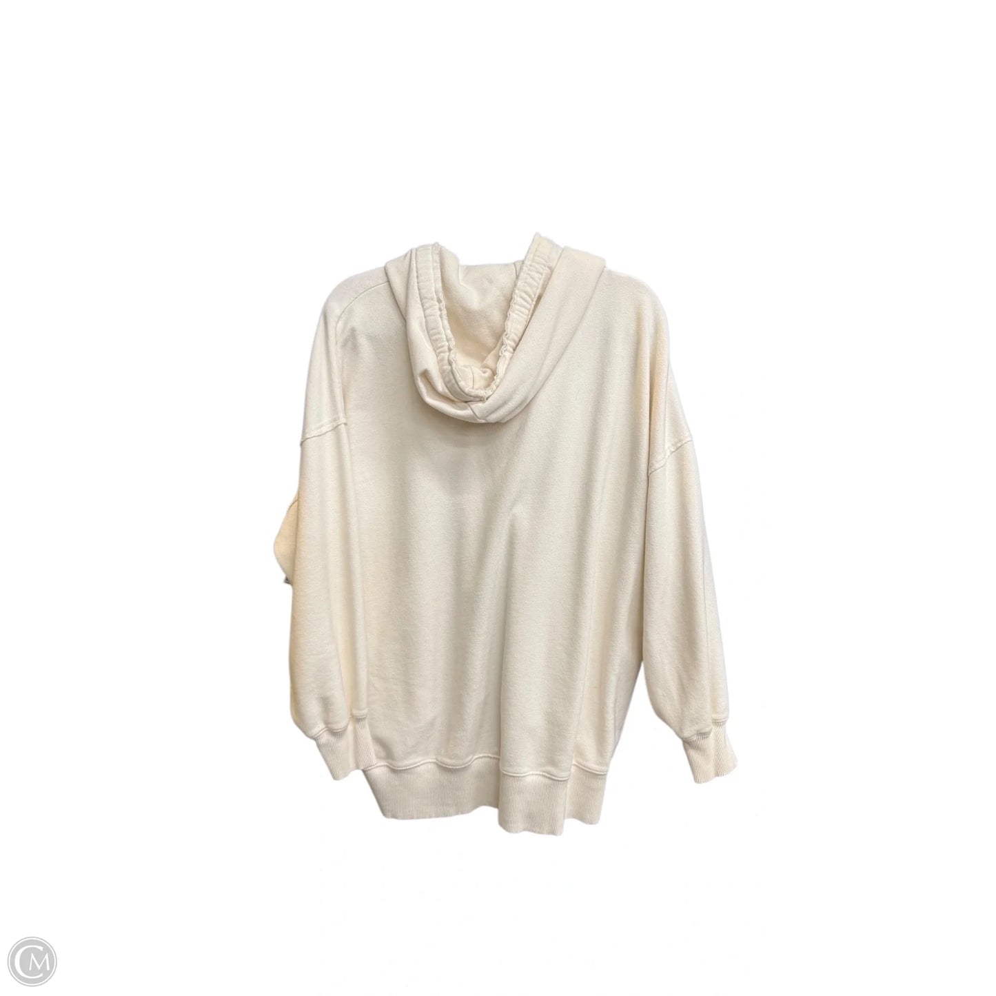 Sweatshirt Hoodie By American Eagle In Ivory, Size: M