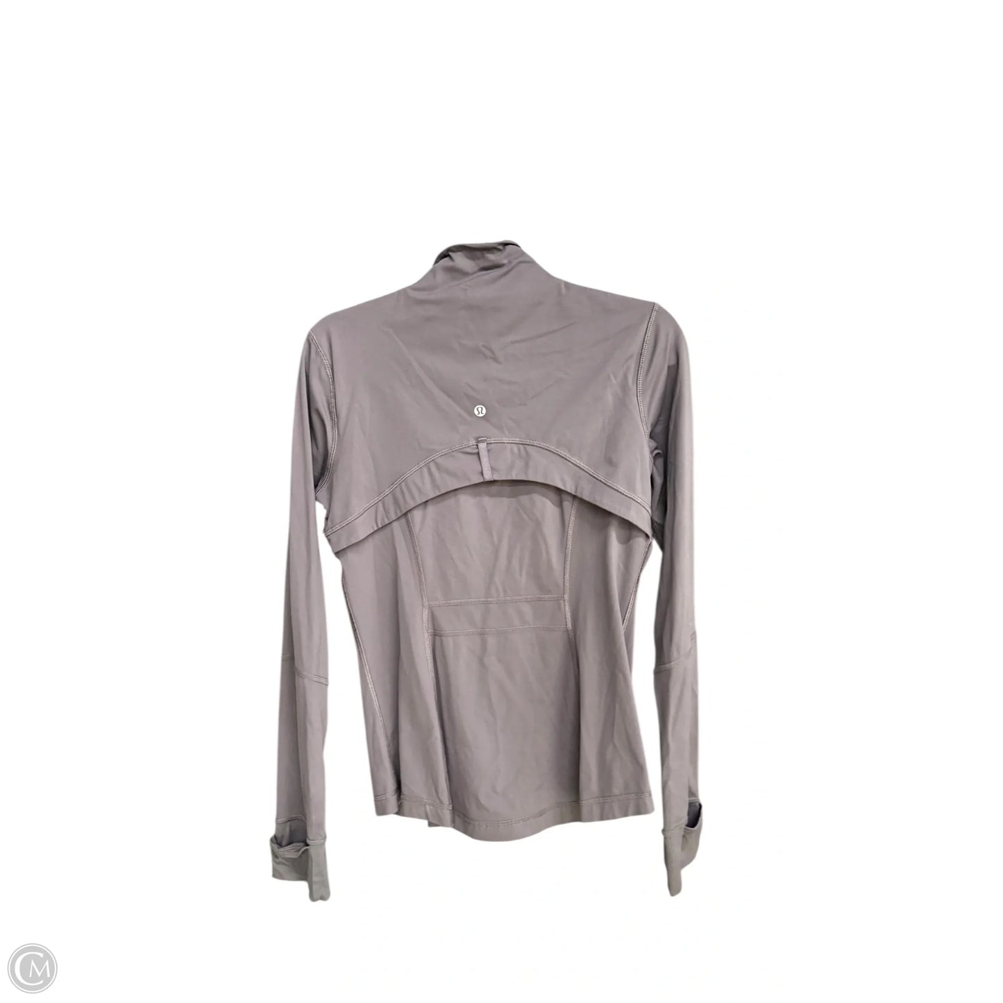 Athletic Jacket By Lululemon In Grey, Size: S