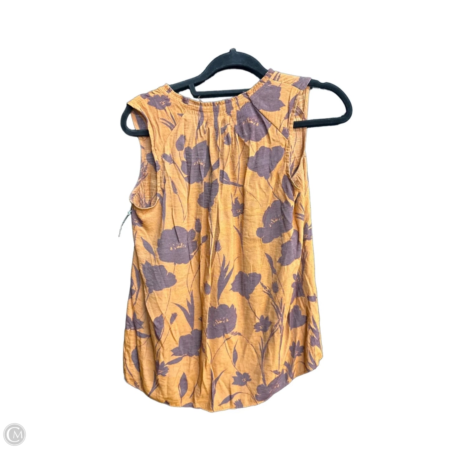 Top Sleeveless By Simply Vera In Orange, Size: Xs