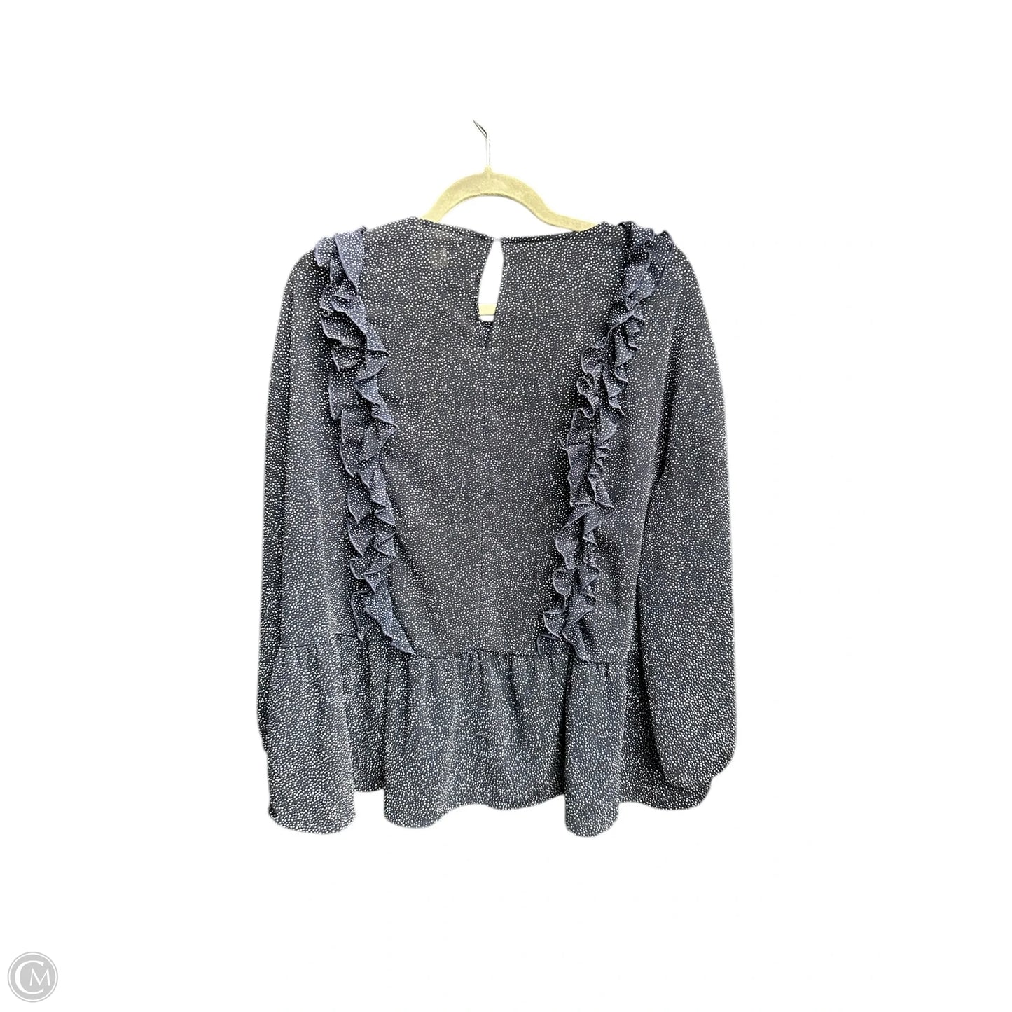 Top Long Sleeve By H&m In Navy, Size: Xl