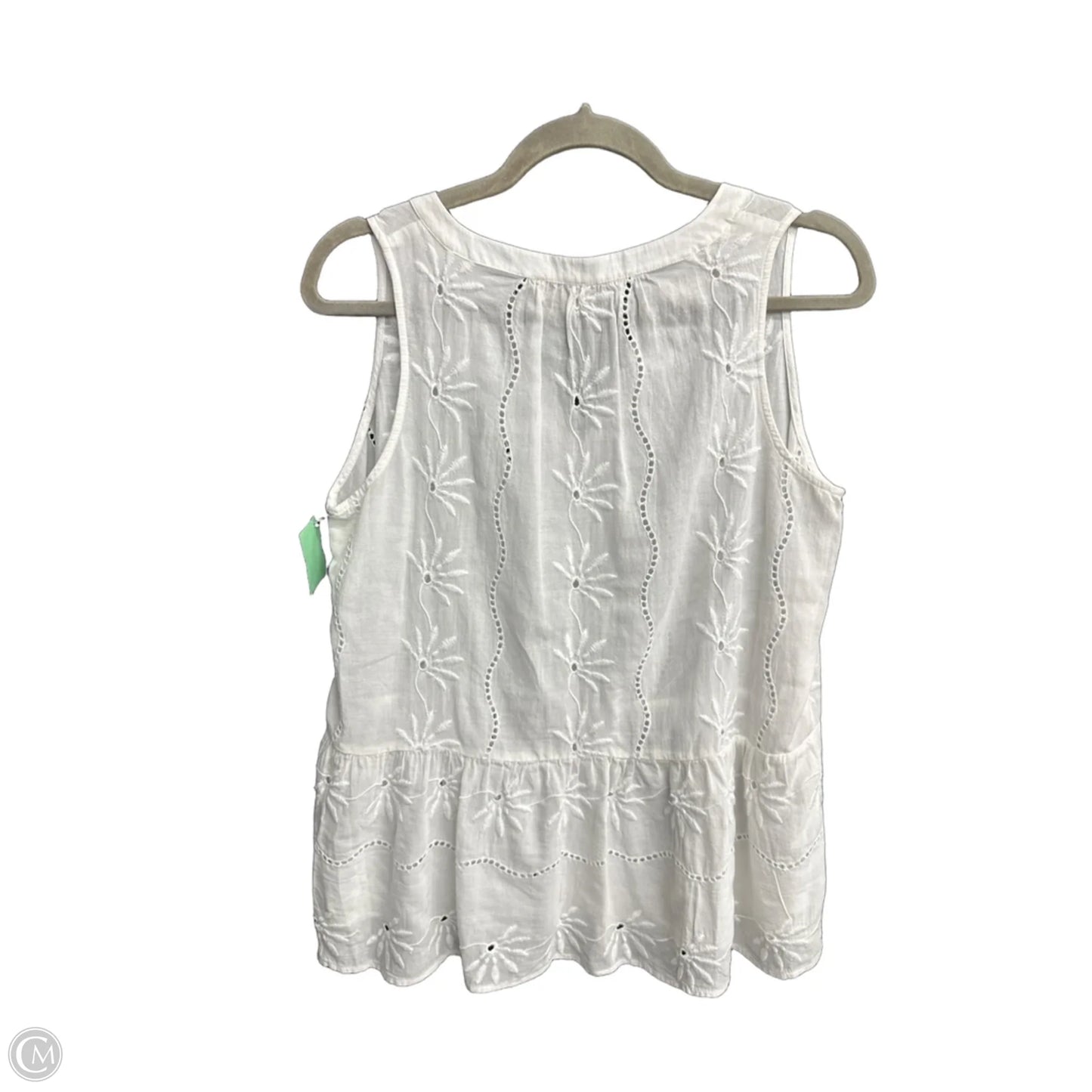 Top Sleeveless By Loft In White, Size: Xs