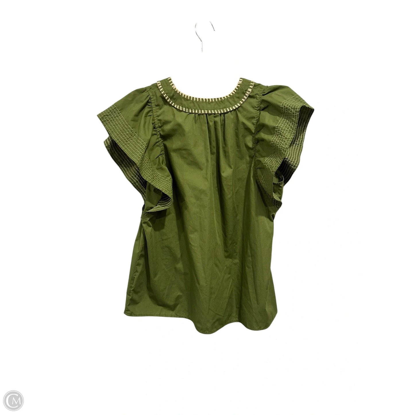 Top Short Sleeve By Entro In Green, Size: S