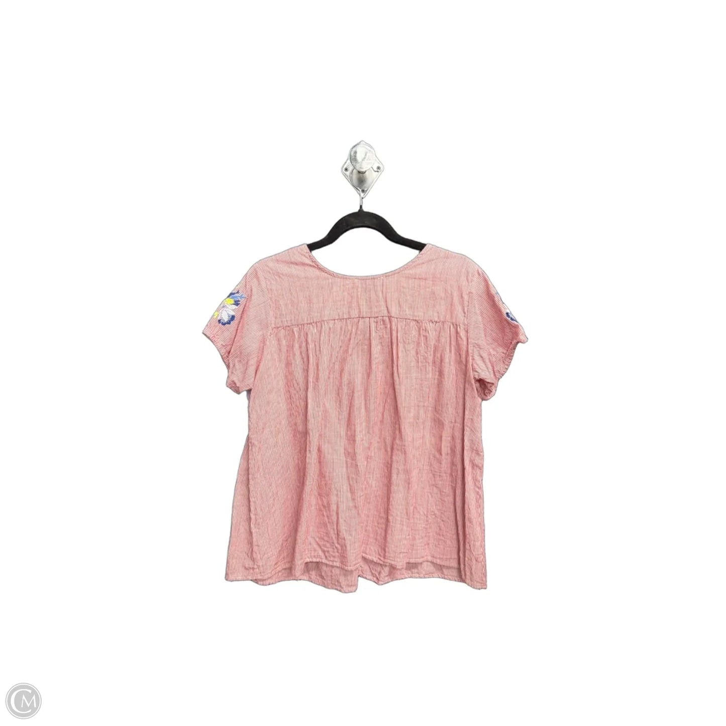 Top Short Sleeve By See And Be Seen In Red & White, Size: S