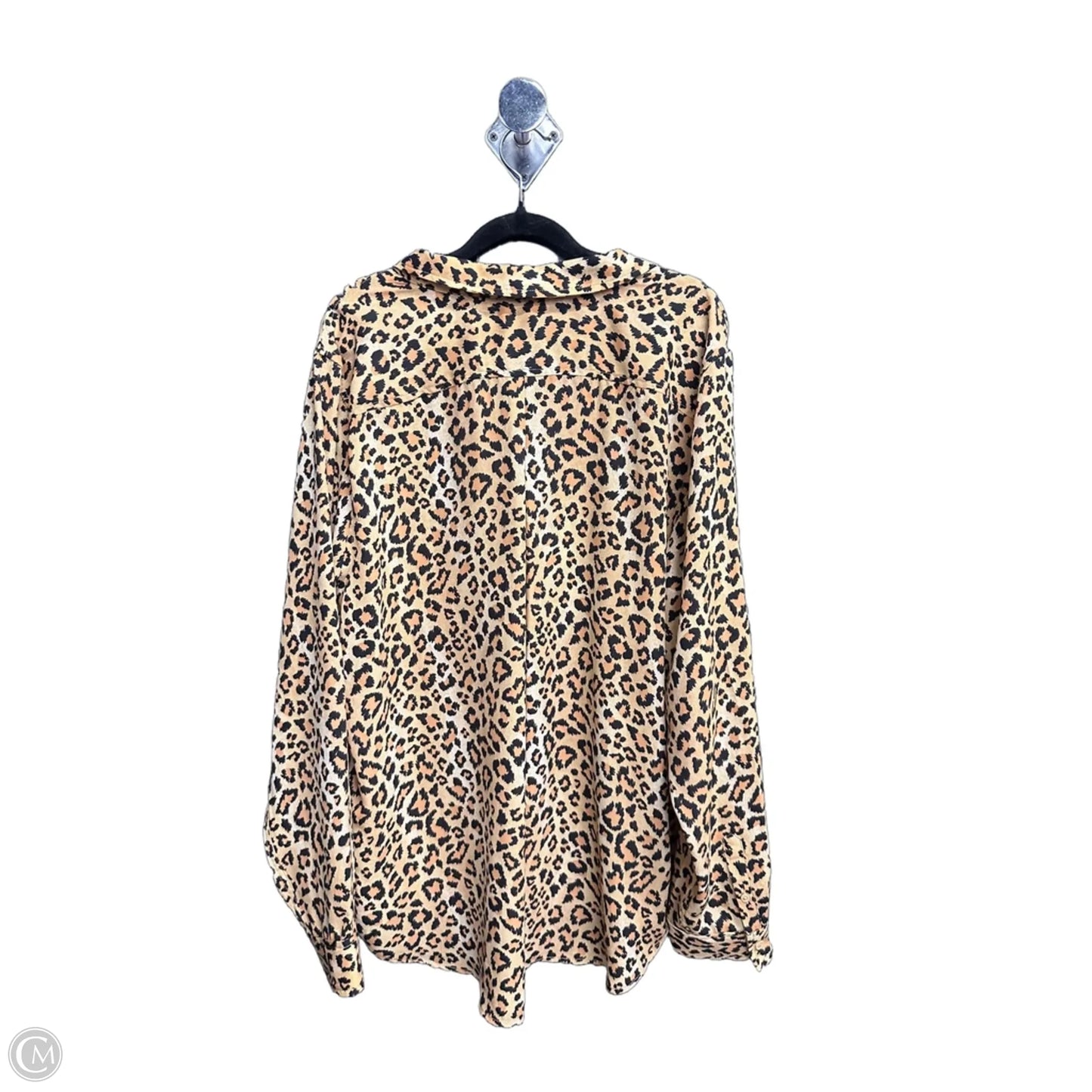 Top Long Sleeve By On 34th In Leopard Print, Size: Xl