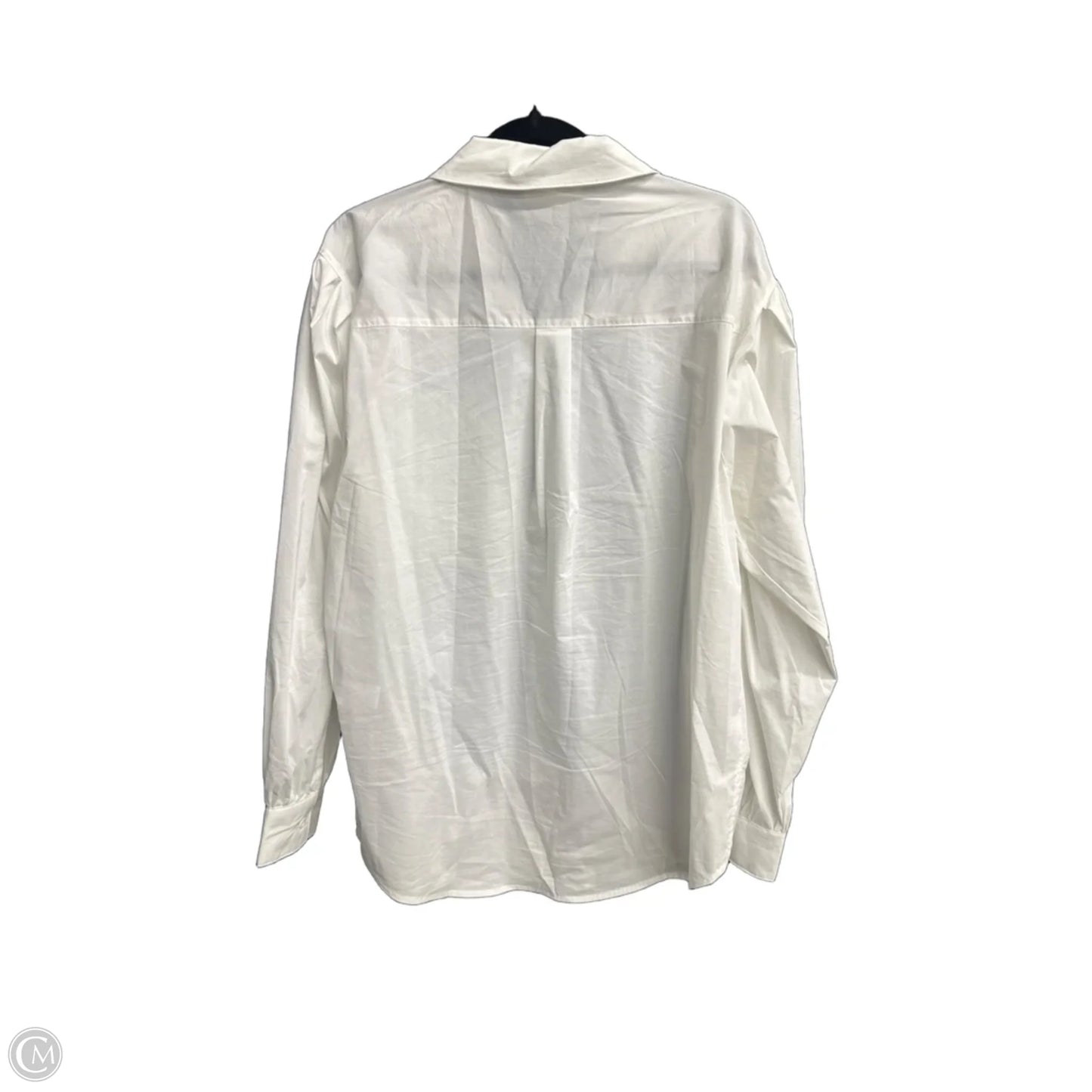 Top Long Sleeve By Ee Some In White, Size: L