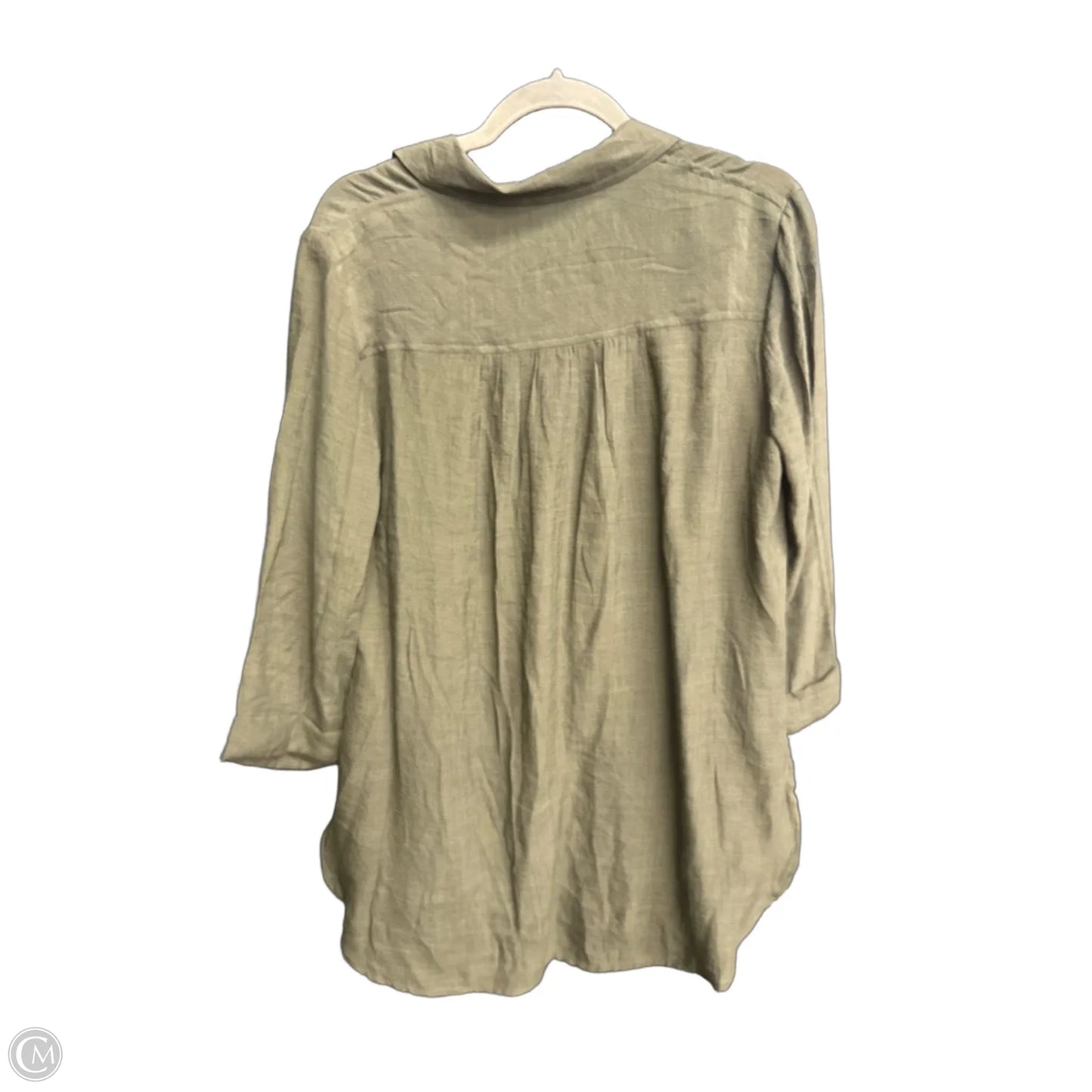 Top Long Sleeve By Cato In Green, Size: M