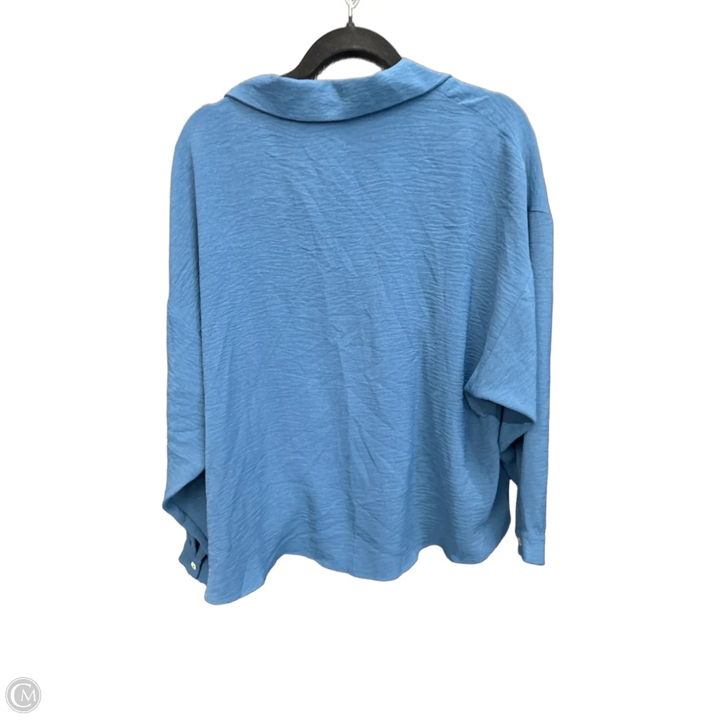 Top Long Sleeve By Clothes Mentor In Blue, Size: M