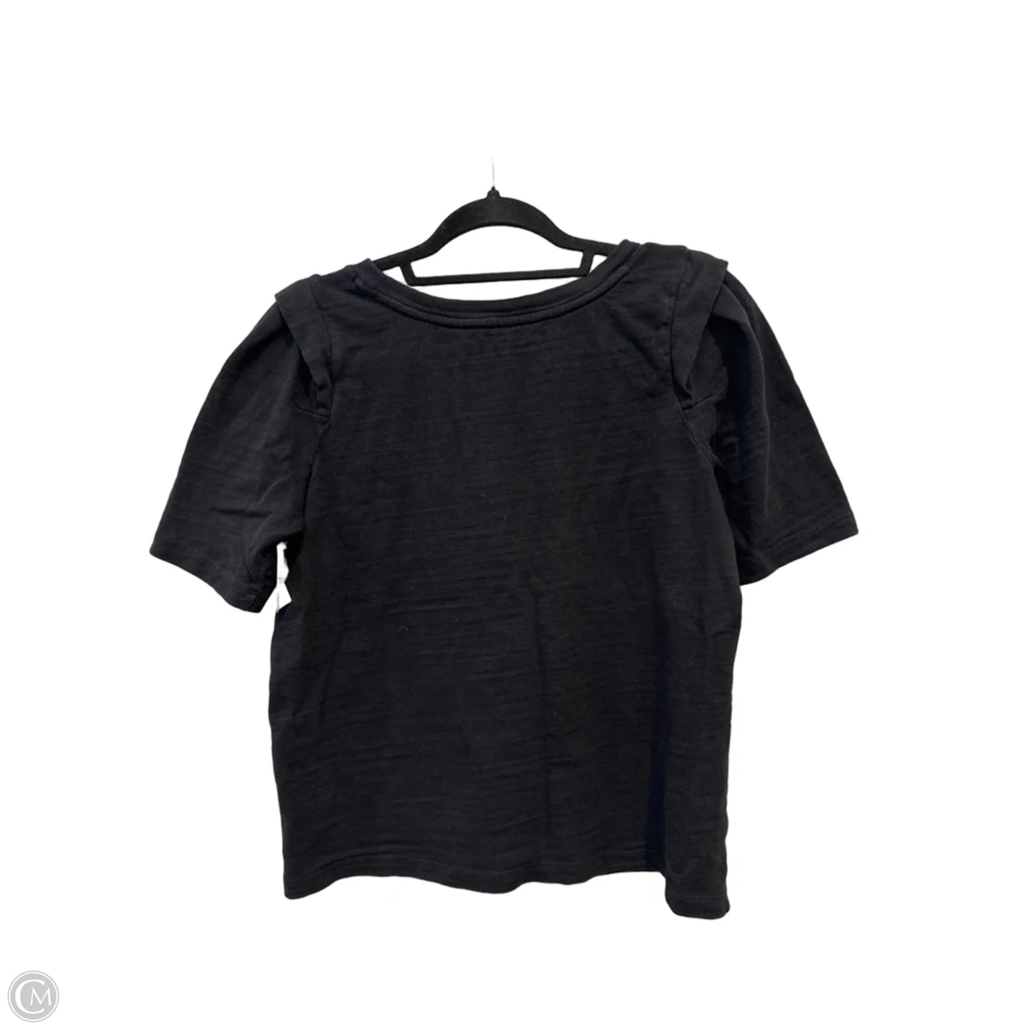 Top Short Sleeve By Loft In Black, Size: M