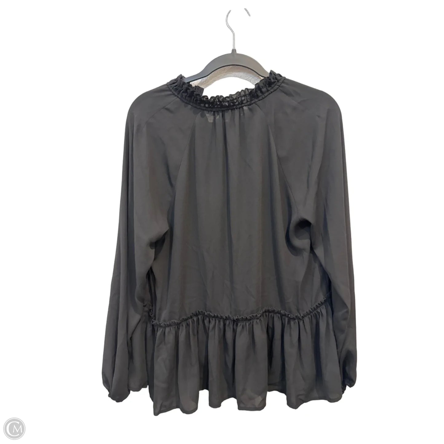 Top Long Sleeve By Loft In Black, Size: M