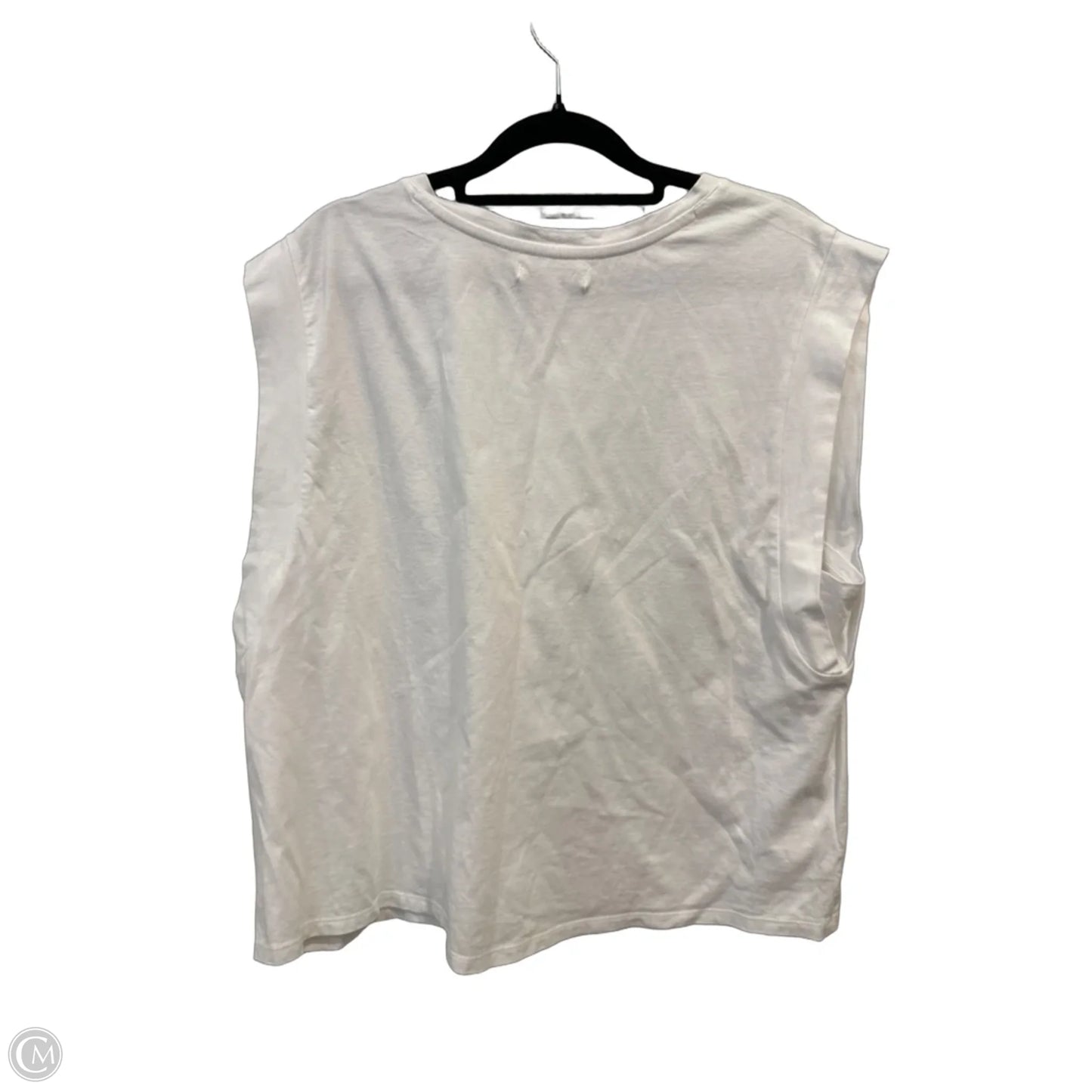 Top Sleeveless By Versona In White, Size: Xl