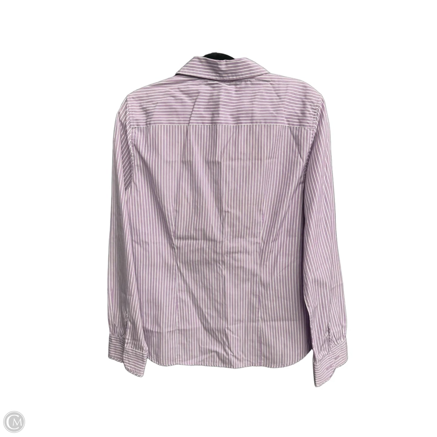 Top Long Sleeve By Talbots In Striped Pattern, Size: M