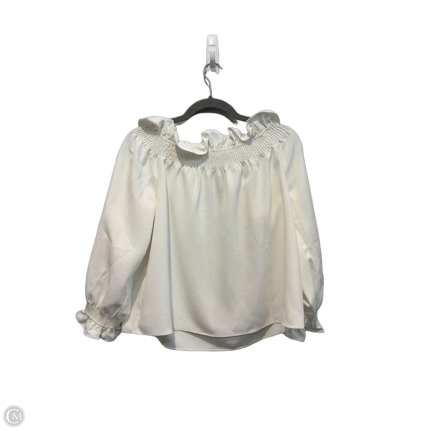 Top Long Sleeve By Tuckernuck In White, Size: S
