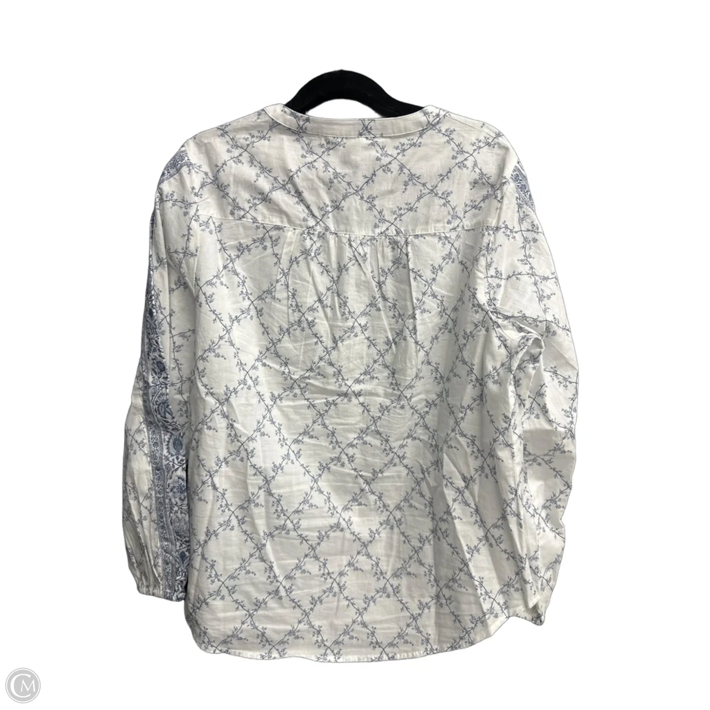 Top Long Sleeve By Lucky Brand In Floral Print, Size: M