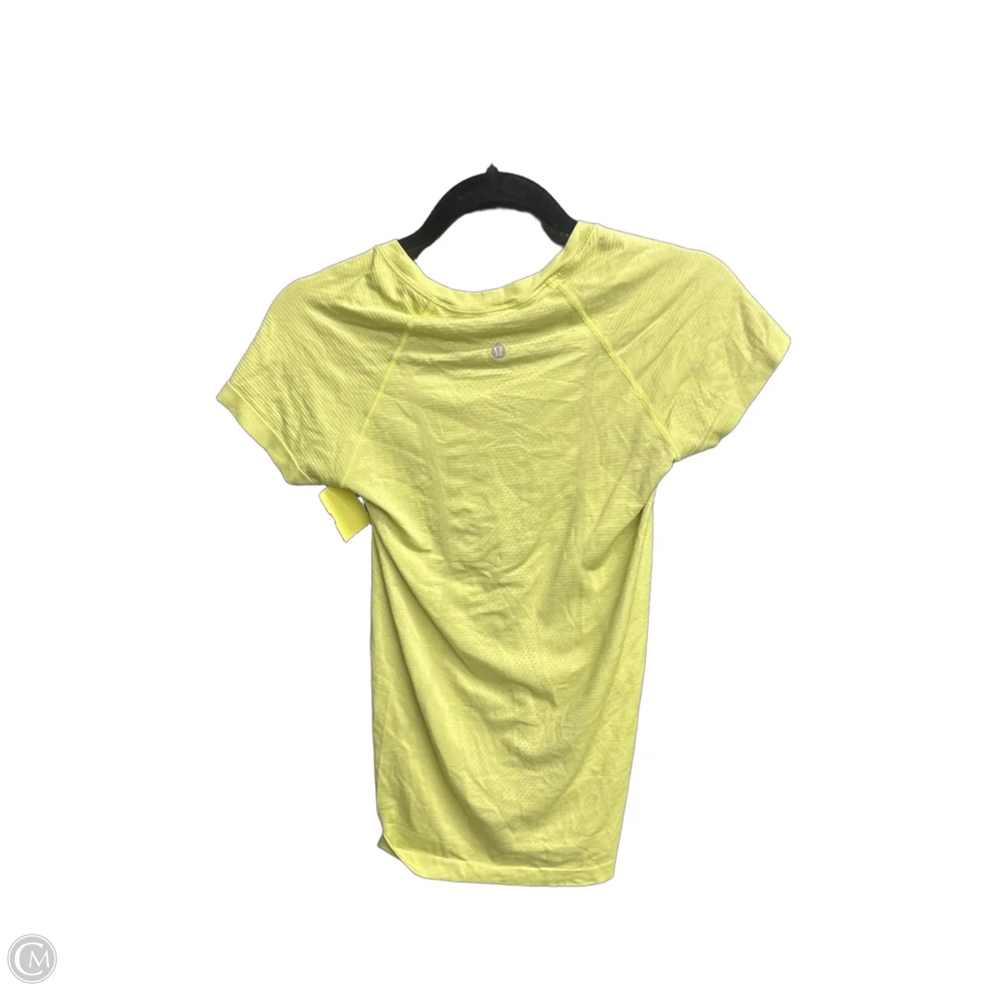 Athletic Top Short Sleeve By Lululemon In Green, Size: S
