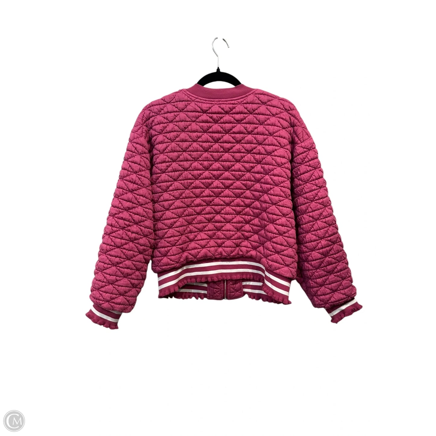 Jacket Puffer & Quilted By Voy In Pink, Size: M