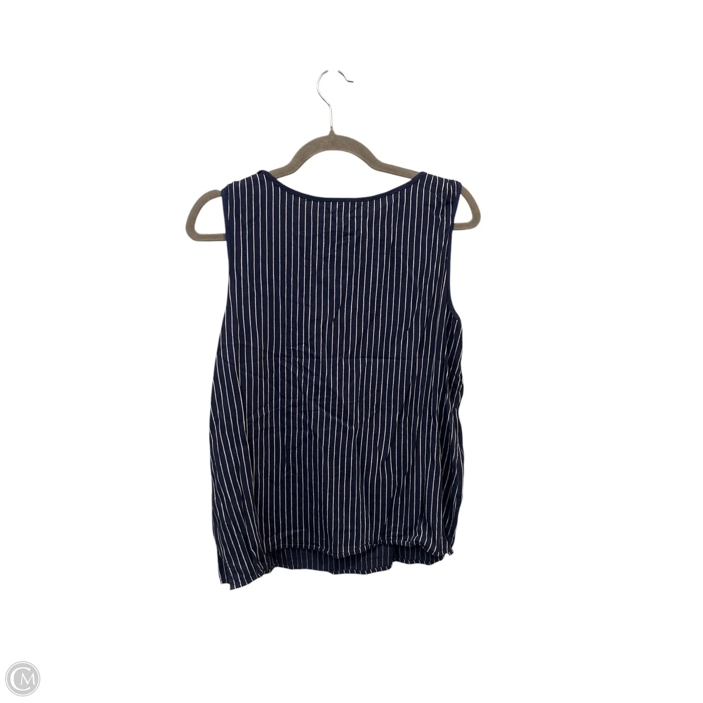 Top Sleeveless By Banana Republic In Navy, Size: M