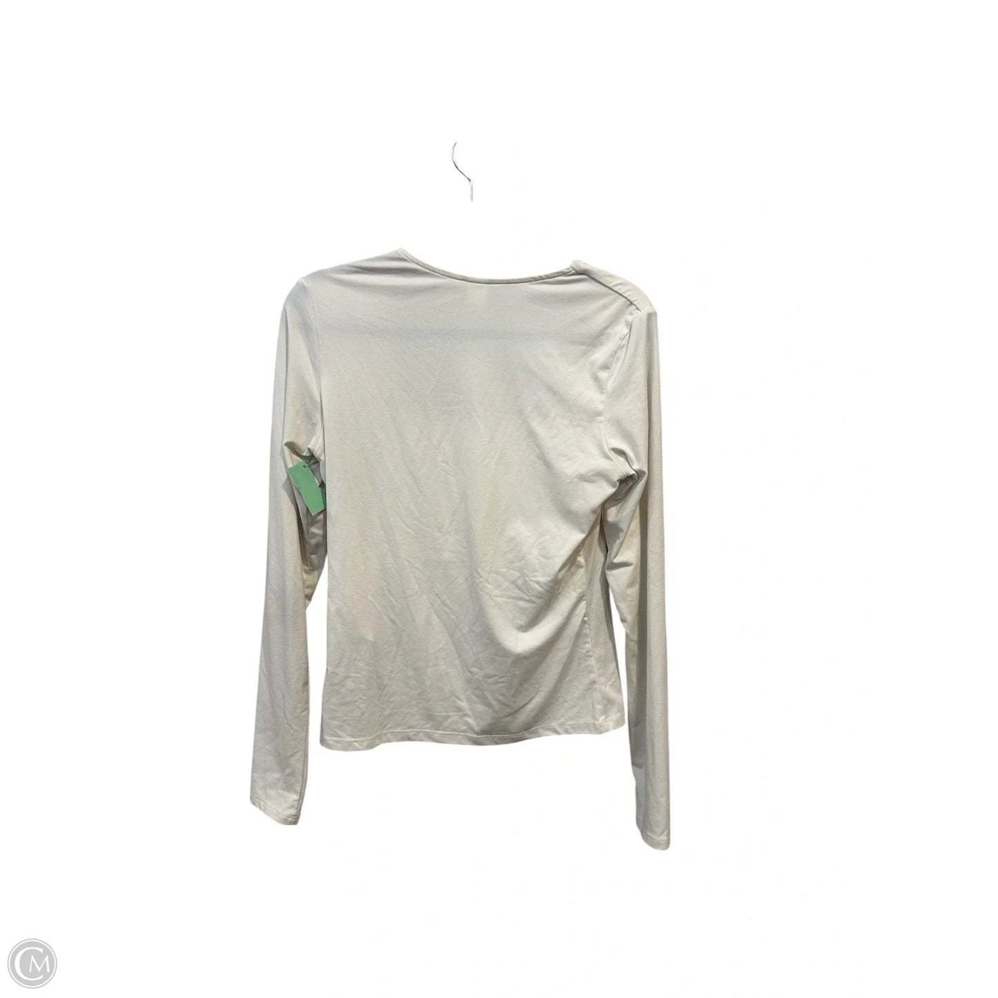 Top Long Sleeve By H&m In White, Size: S