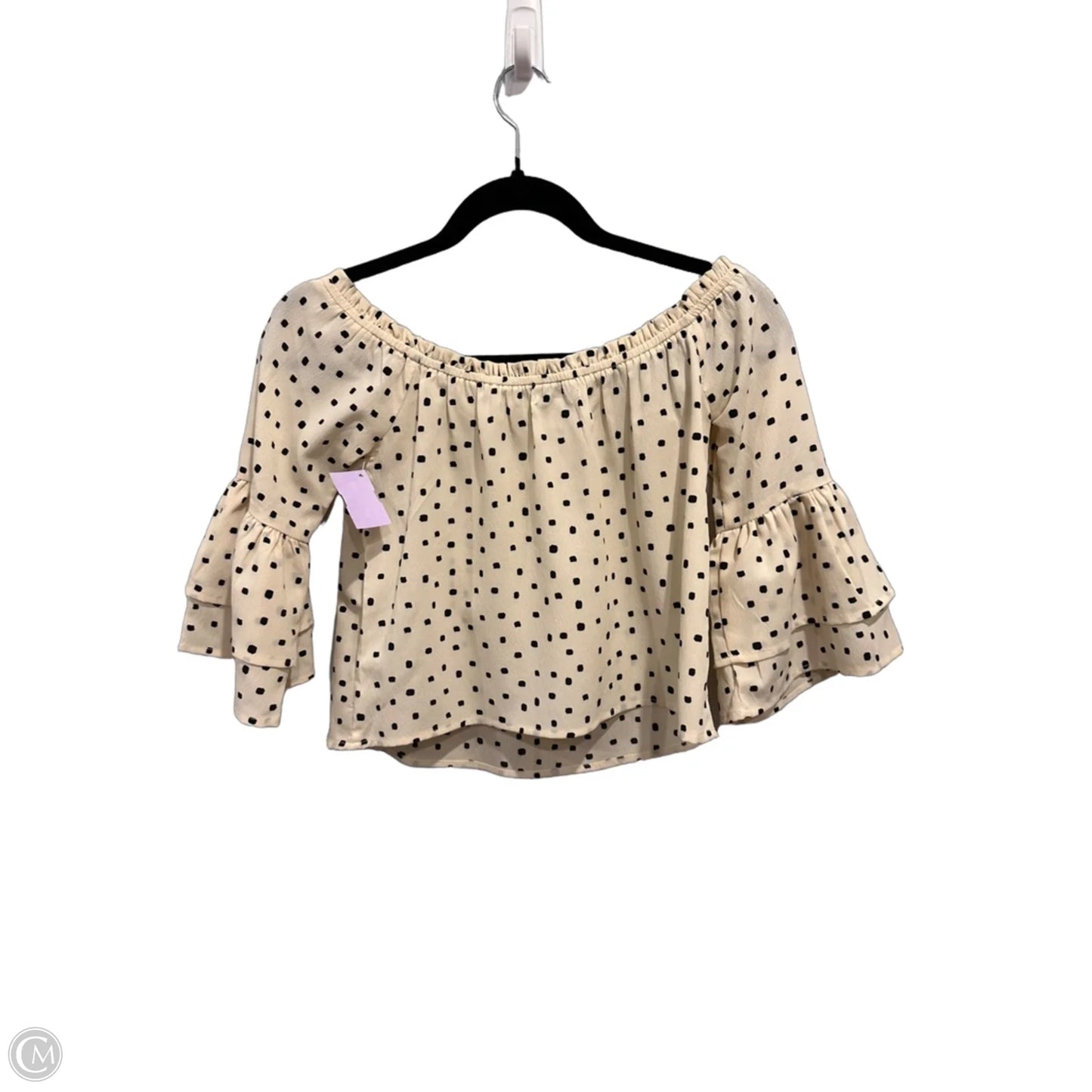 Top 3/4 Sleeve By Clothes Mentor In Polkadot Pattern, Size: Xs