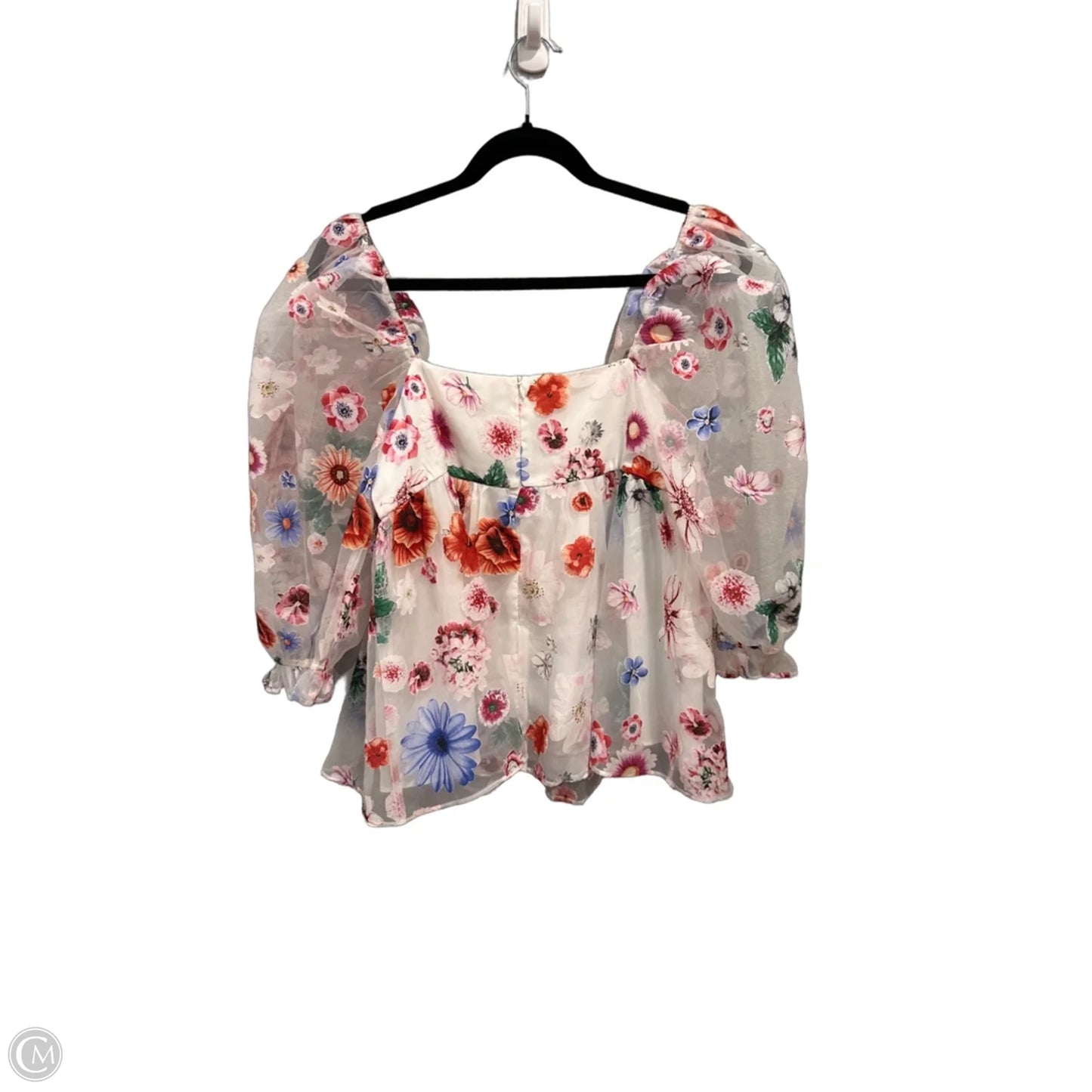 Top 3/4 Sleeve By Storia In White, Size: M