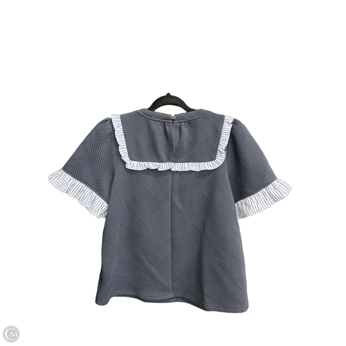 Top Short Sleeve By Voy In Navy, Size: S