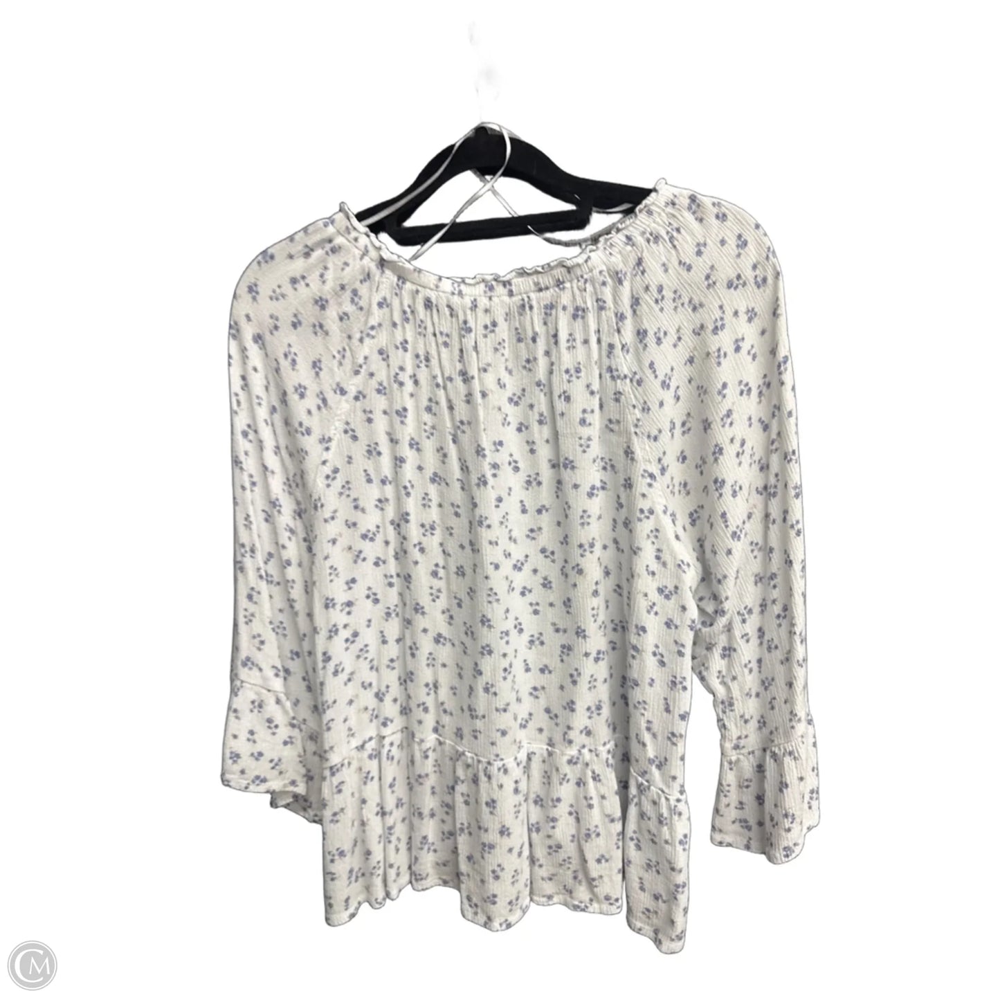 Top 3/4 Sleeve By Hippie Rose In White, Size: M
