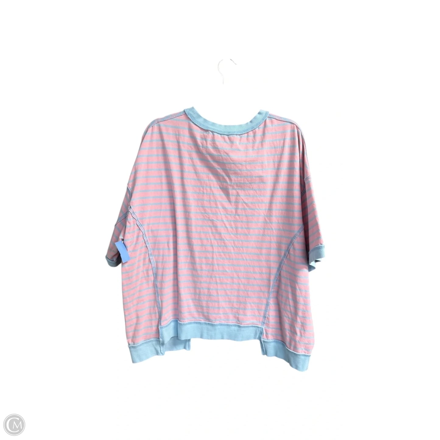 Top 3/4 Sleeve By Clothes Mentor In Blue & Pink, Size: L