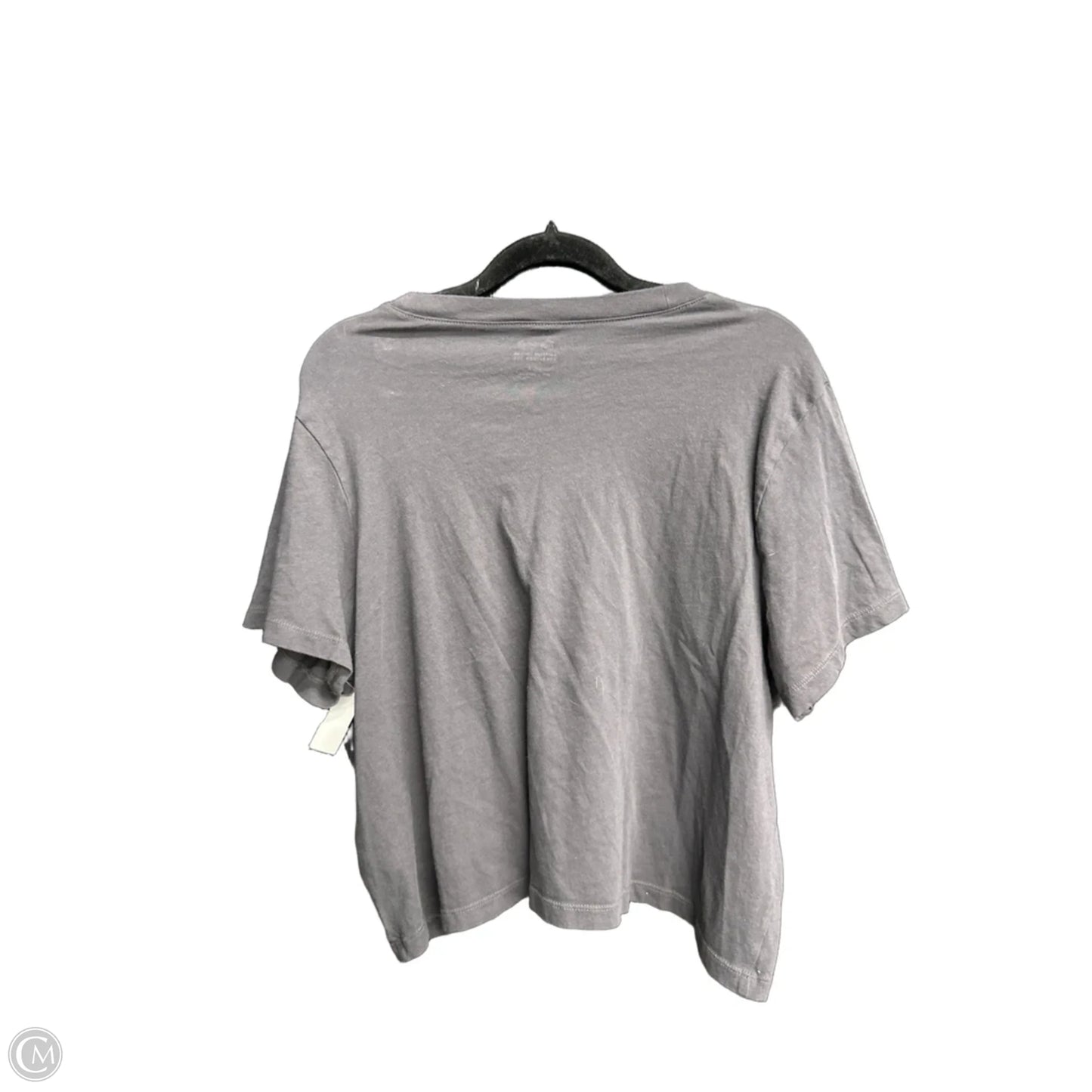 Top Short Sleeve By Madewell In Grey, Size: L