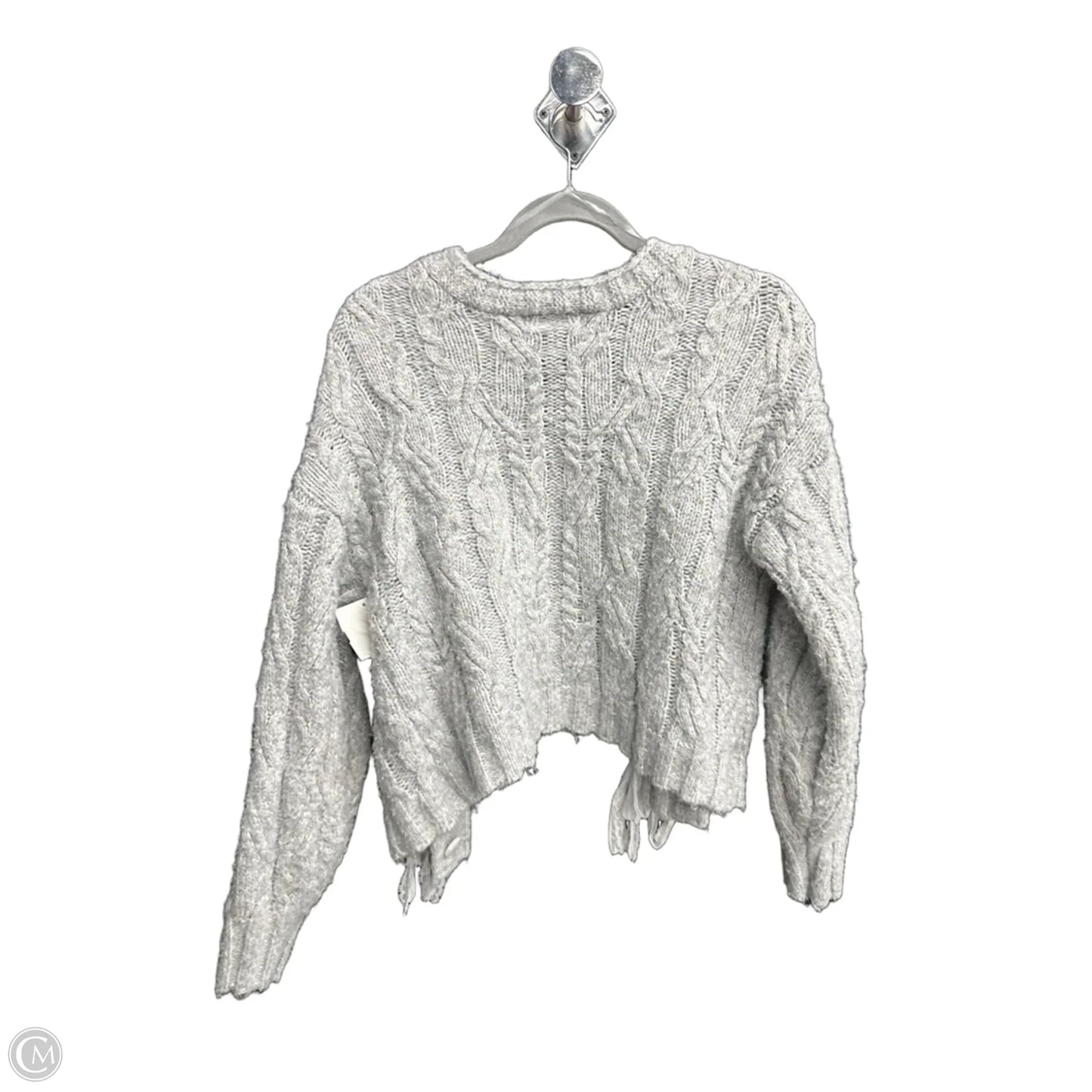 Sweater Cardigan By Francesca’s In Grey, Size: L