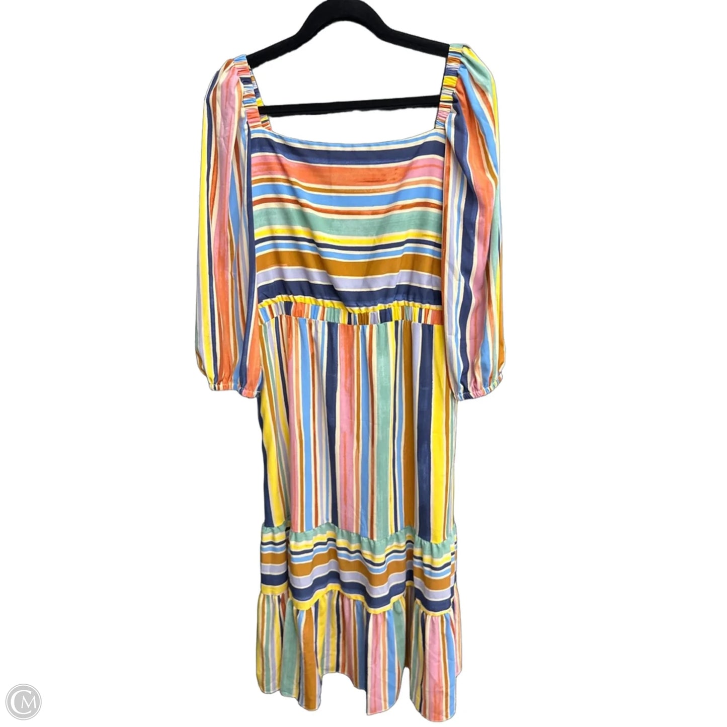 Dress Casual Maxi By Donna Morgan In Striped Pattern, Size: 12