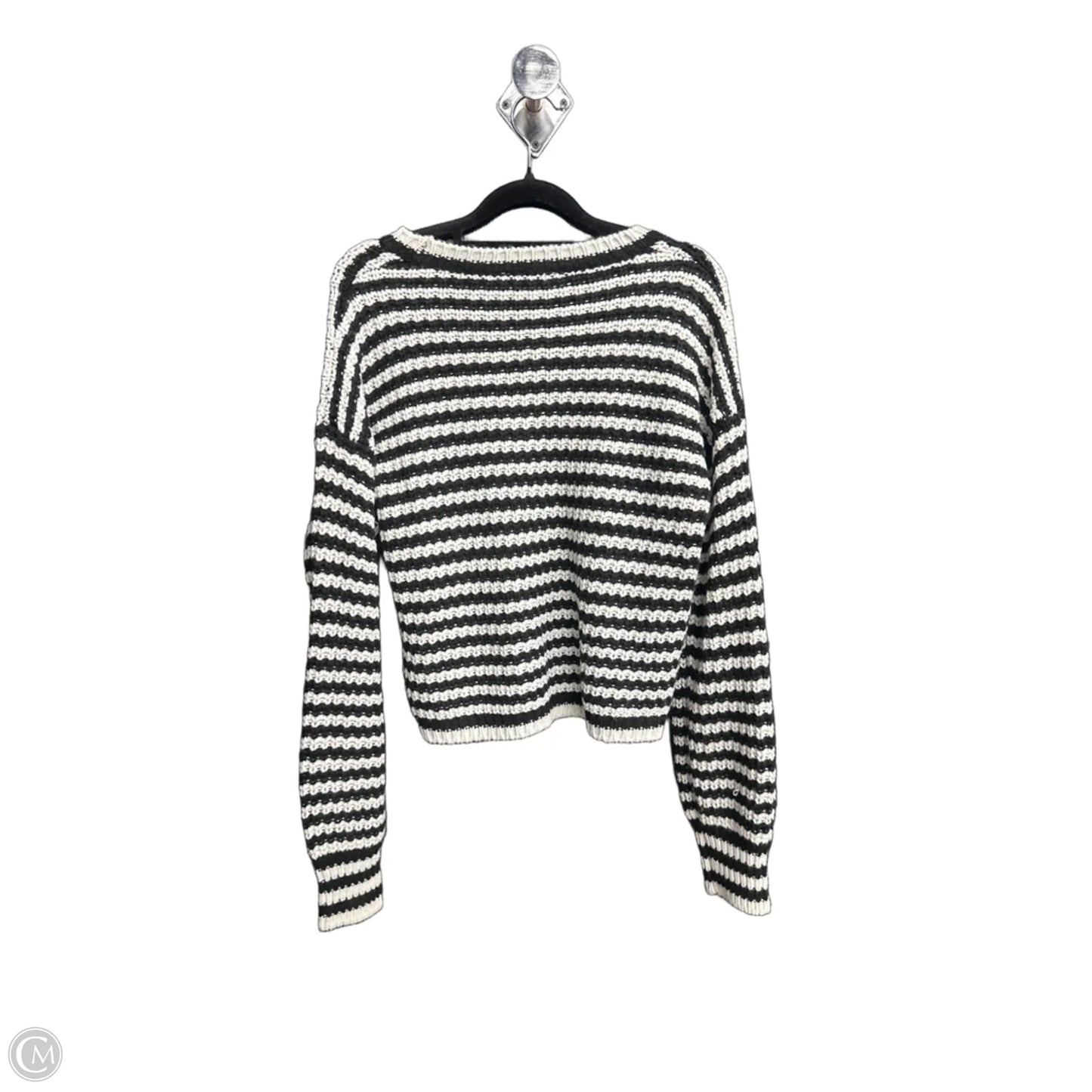 Sweater By Derek Heart In Black & White, Size: M