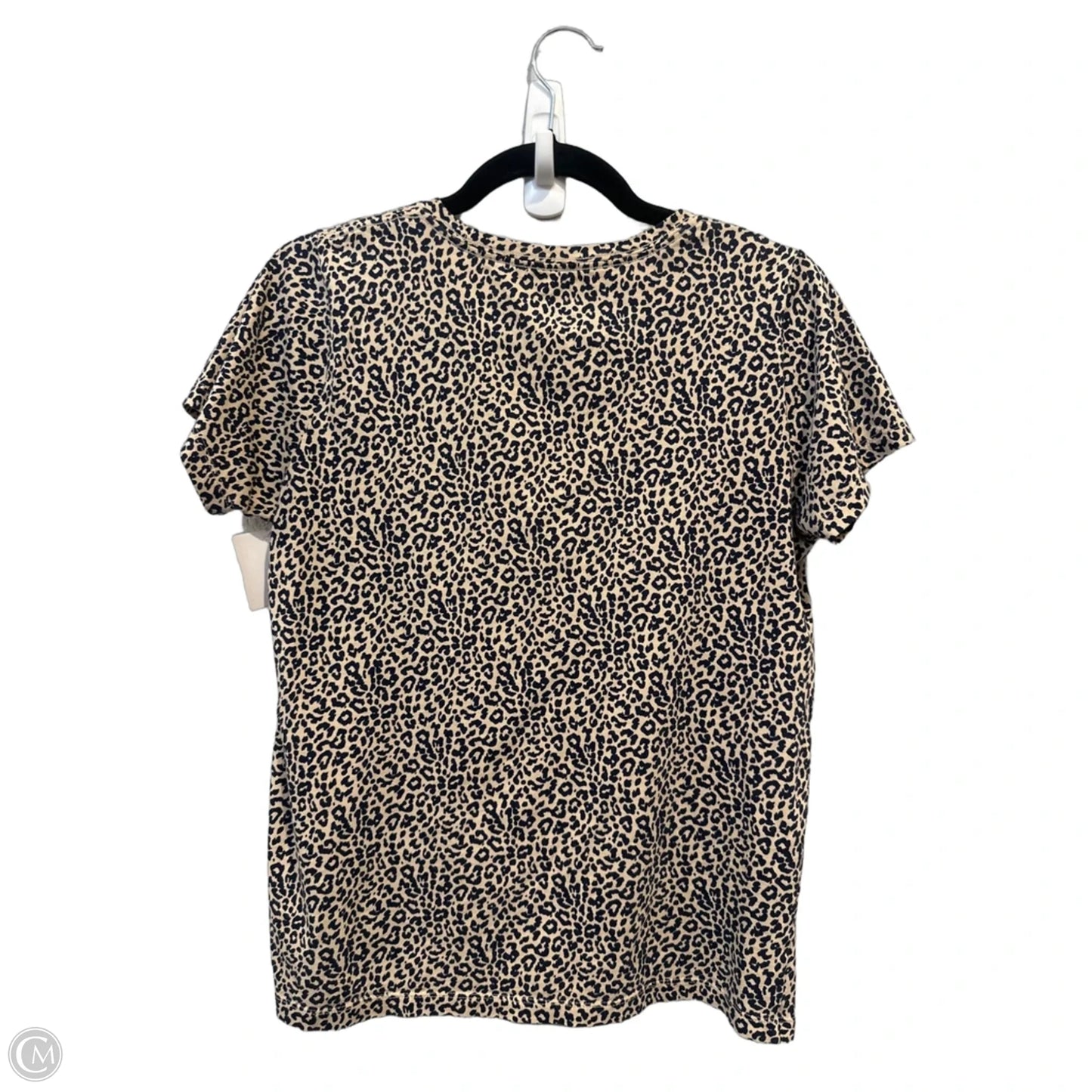 Top Short Sleeve Basic By J. Crew In Leopard Print, Size: S