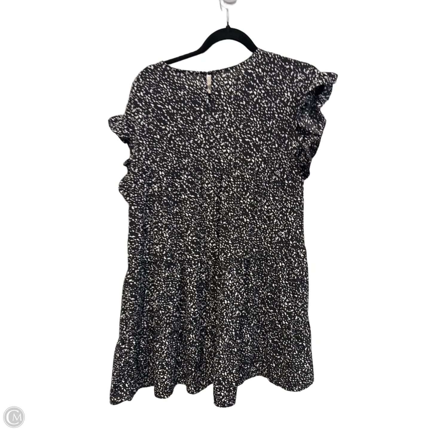 Dress Casual Midi By Solutions In Black & White, Size: S
