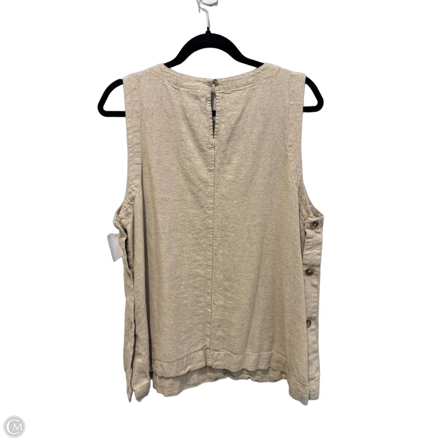 Top Sleeveless By Universal Thread In Tan, Size: Xl