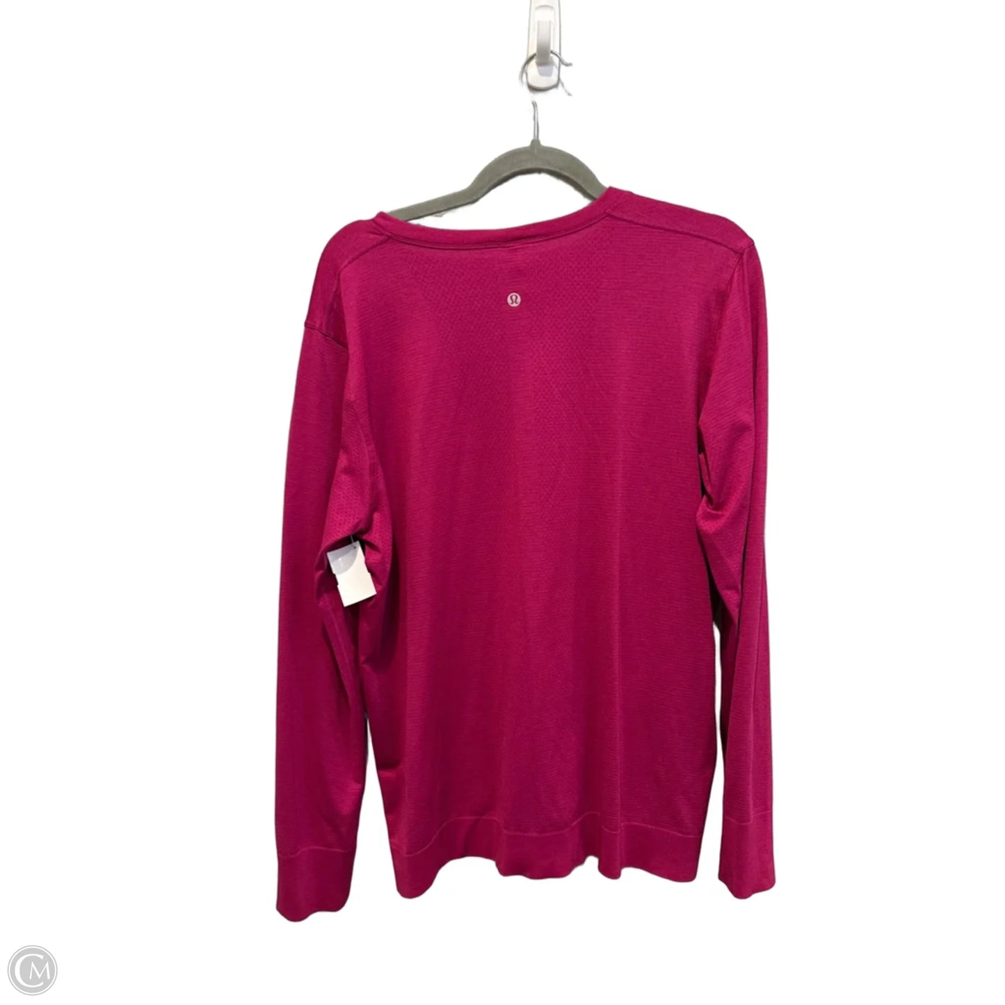 Athletic Top Long Sleeve Crewneck By Lululemon In Pink, Size: Xl
