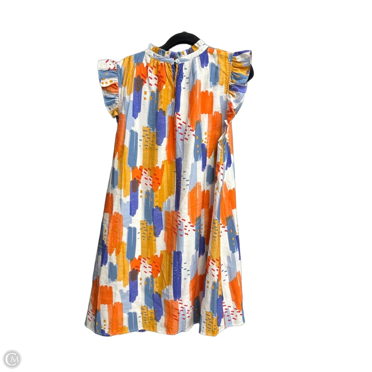 Dress Casual Midi By Thml In Blue & Orange, Size: M