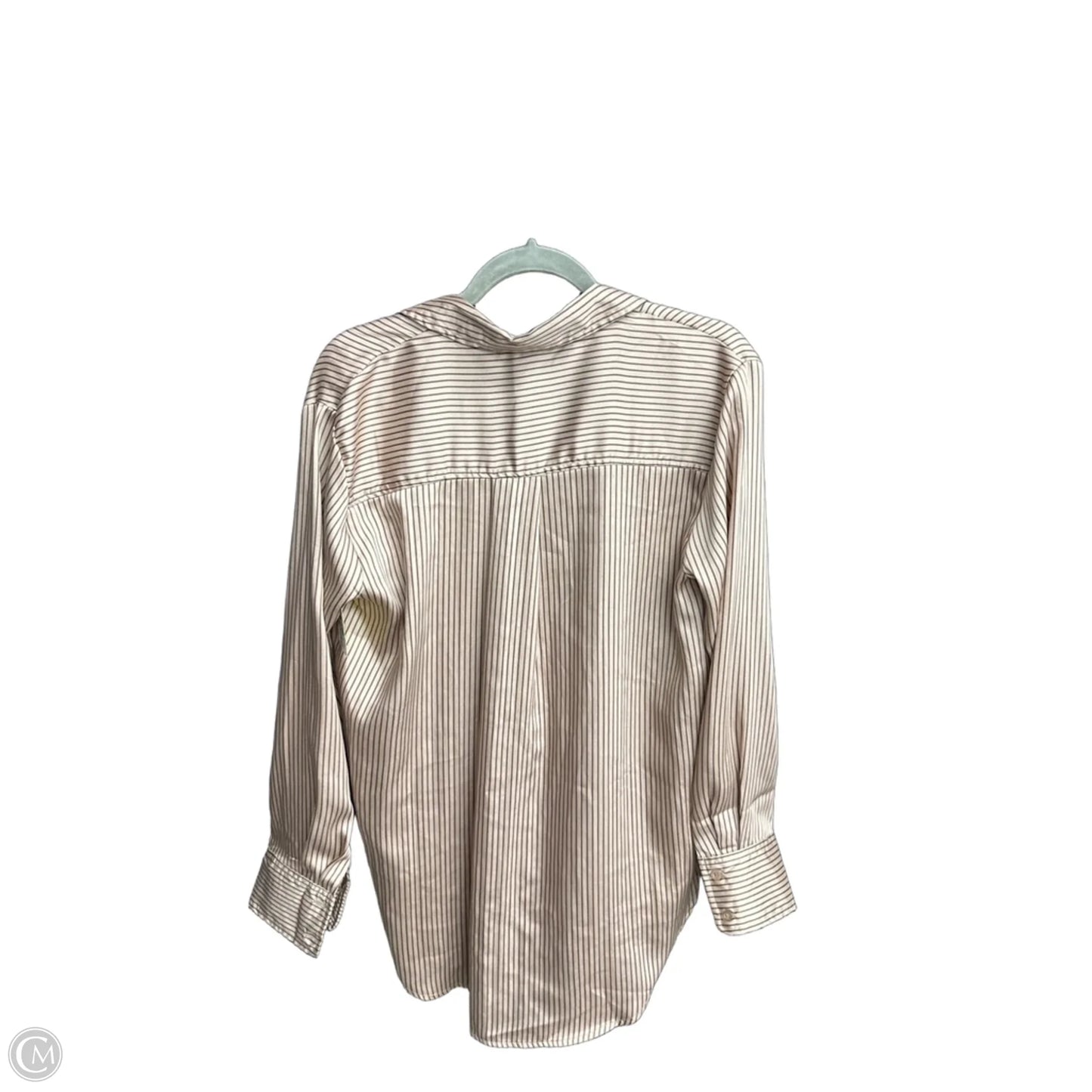 Top Long Sleeve By The Workshop In Striped Pattern, Size: S
