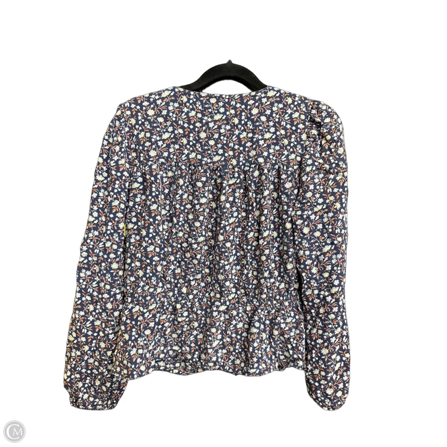 Top Long Sleeve By Madewell In Floral Print, Size: S