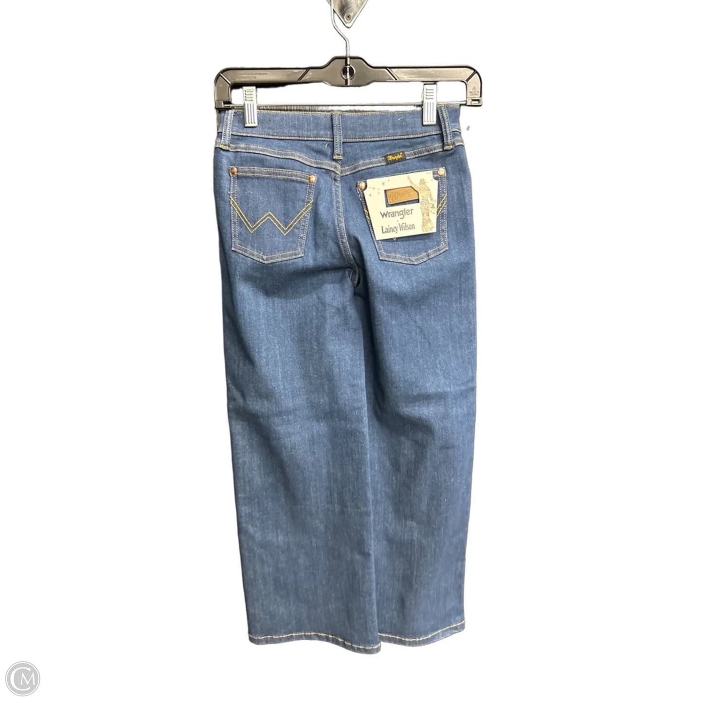Jeans Straight By Wrangler In Blue Denim, Size: 2