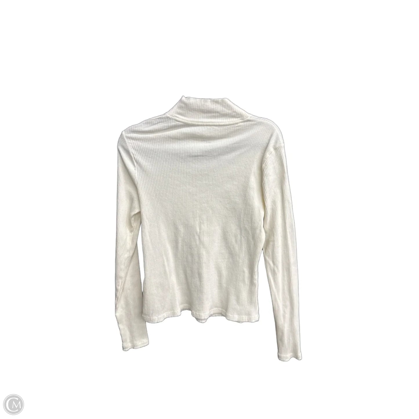 Top Long Sleeve By Maeve In White, Size: S