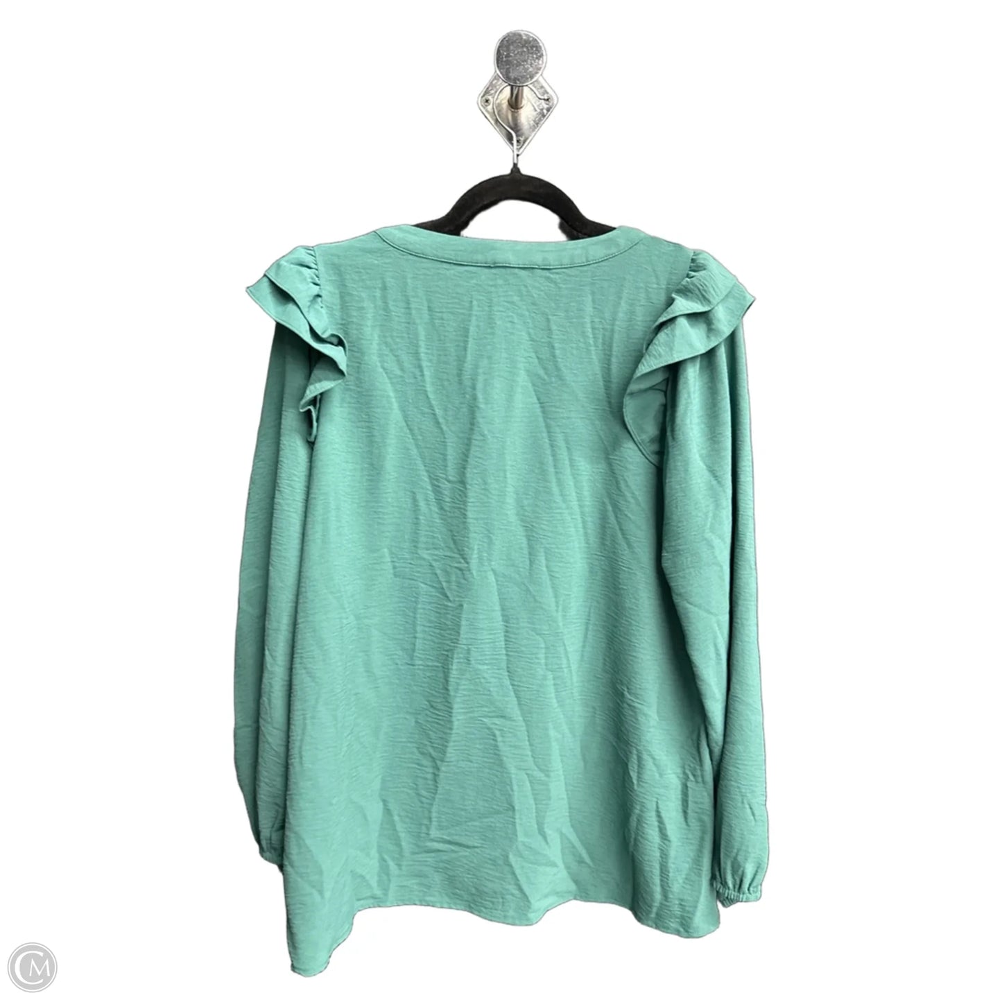Blouse Long Sleeve By Jodifl In Green, Size: M