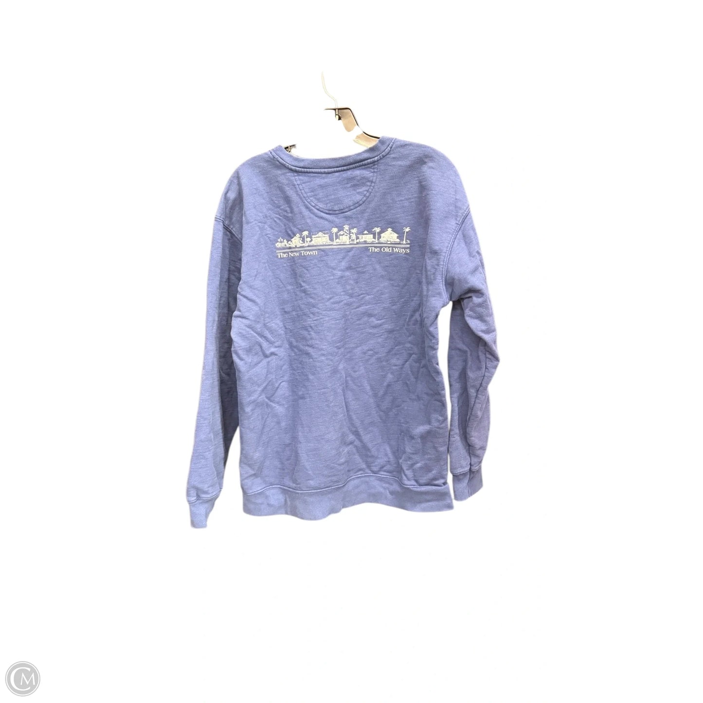 Sweatshirt Crewneck By Clothes Mentor In Navy, Size: L