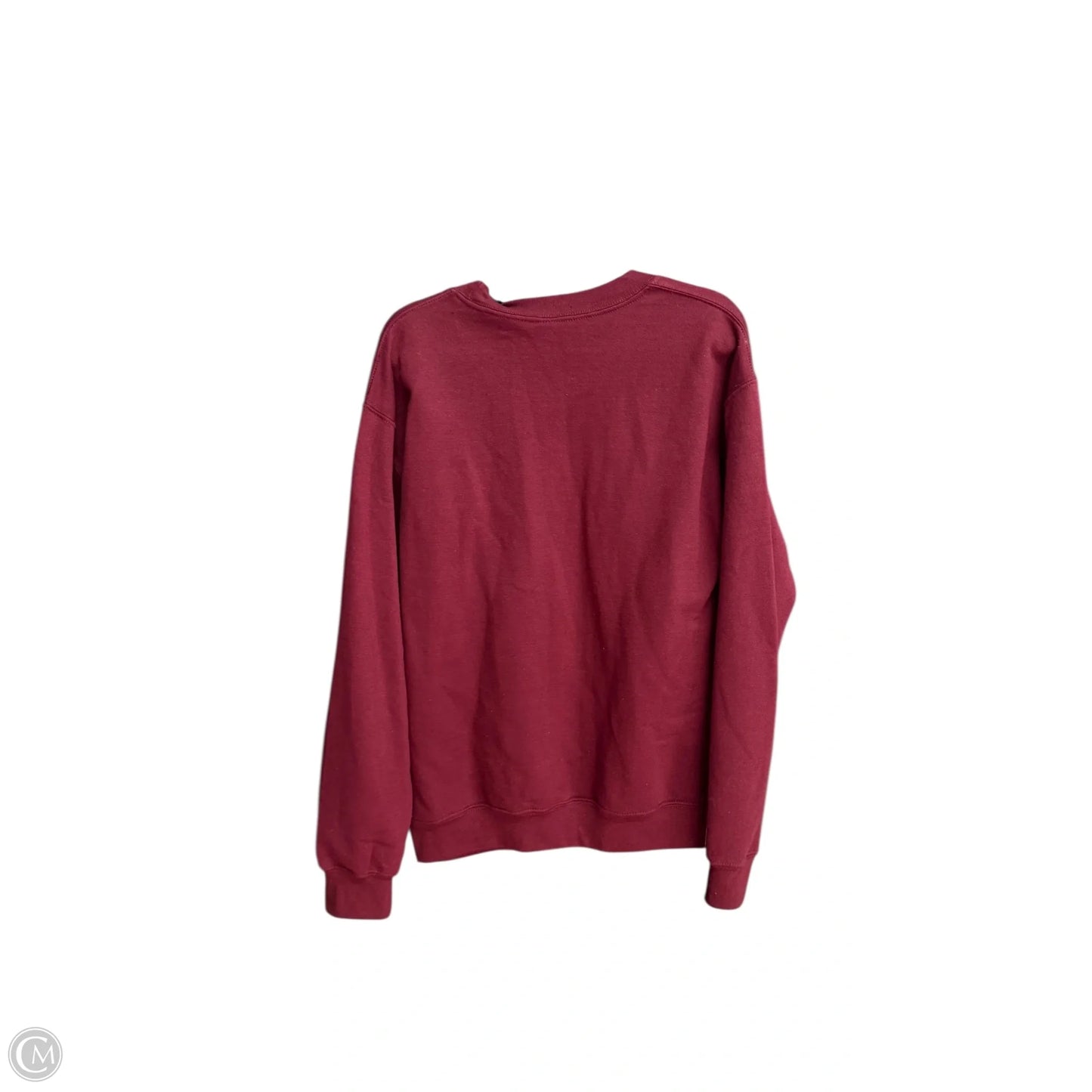 Sweatshirt Crewneck By Gildan In Maroon, Size: S