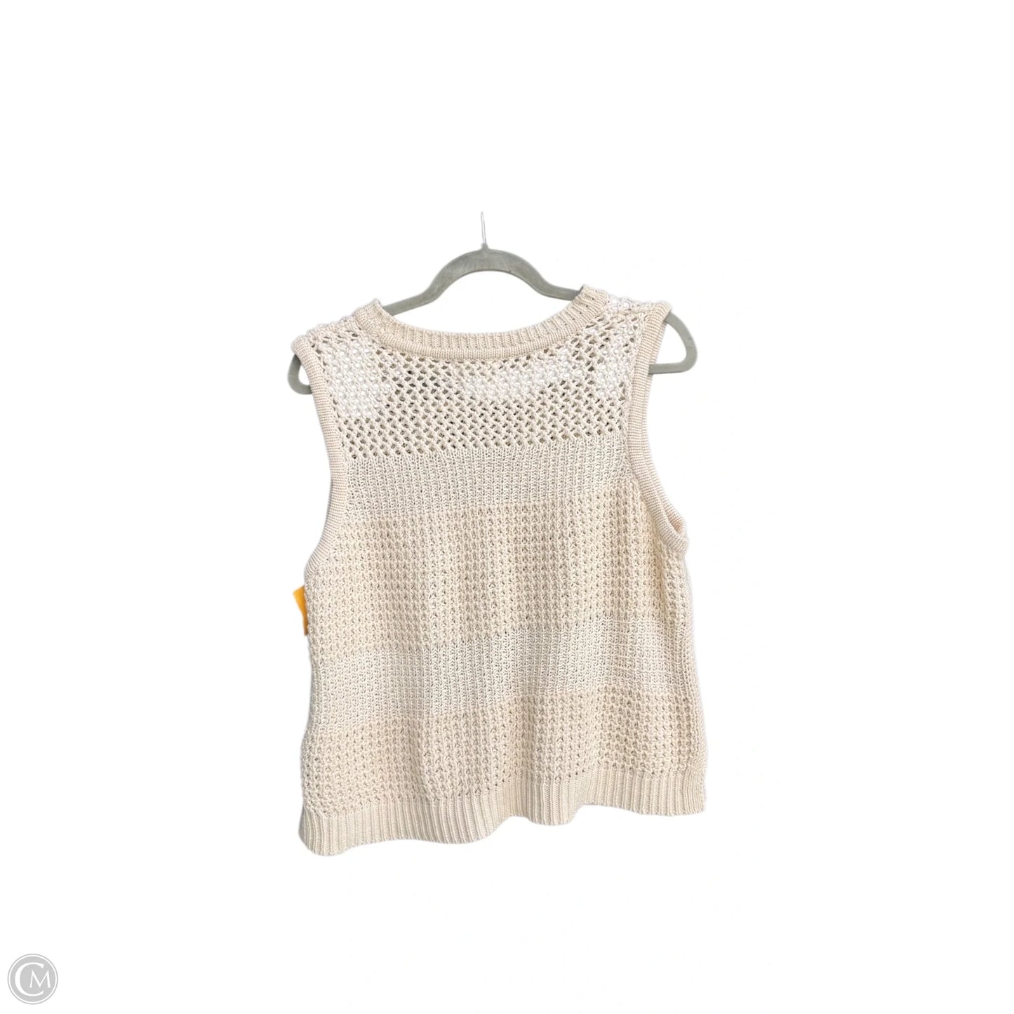 Vest Sweater By Universal Thread In Cream, Size: Xl